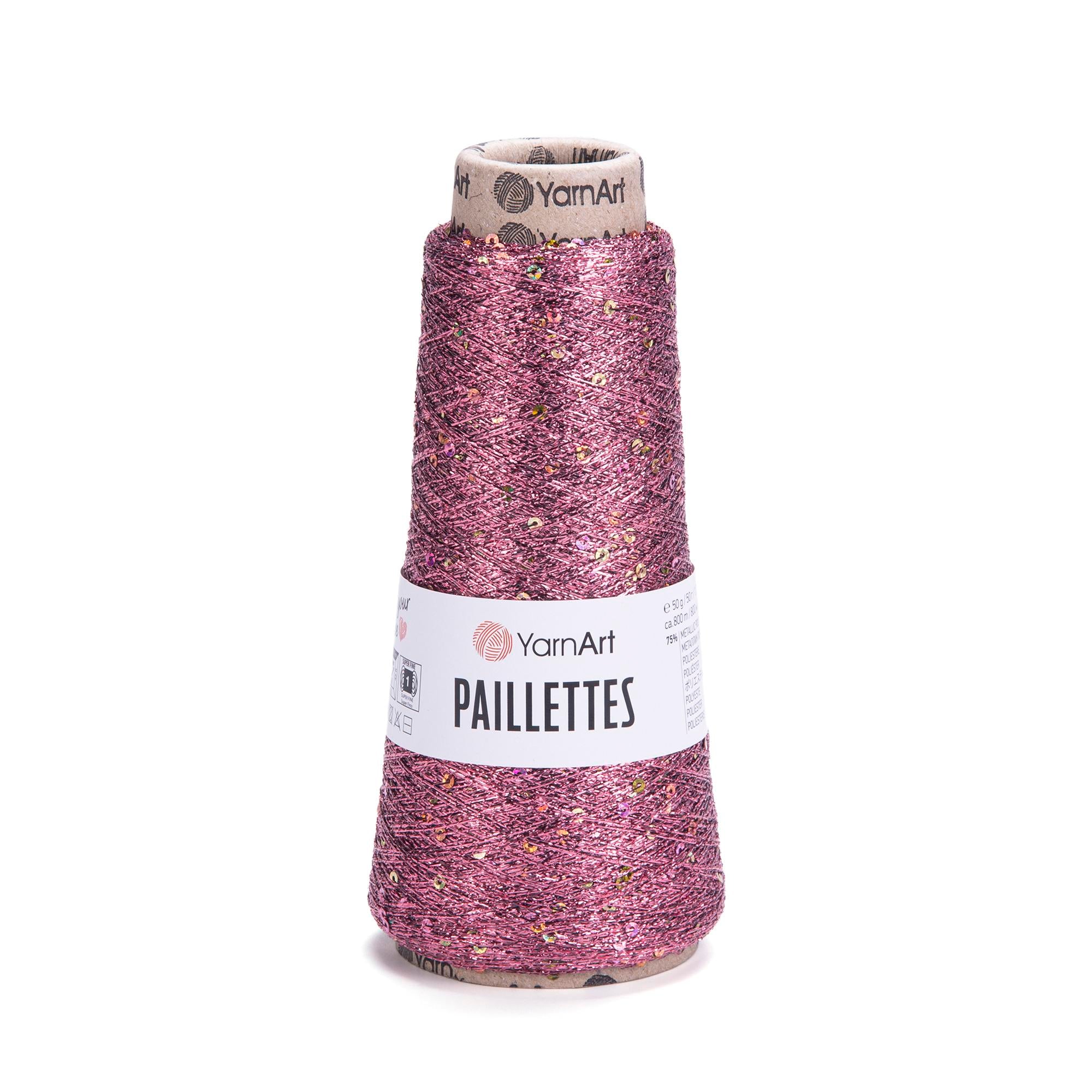YarnArt Paillettes, 50g, 800m, 75% Metallic Polyester, 25%Payette Polyester