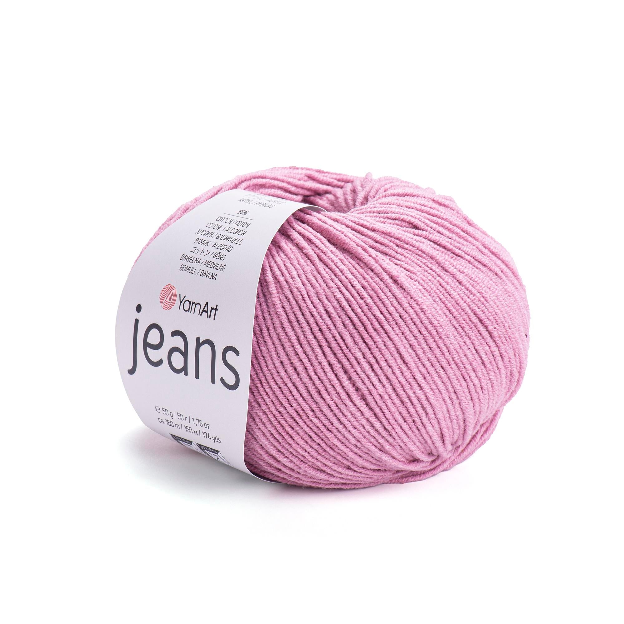 Yarn Art - JEANS - 55% Cotton 45% Acrylic, 160m Knitting and Crochet Yarn