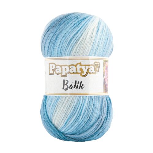 Papatya Batik Dk Variegated Pack Of 5 - 100g, 100% Acrylic, 360m
