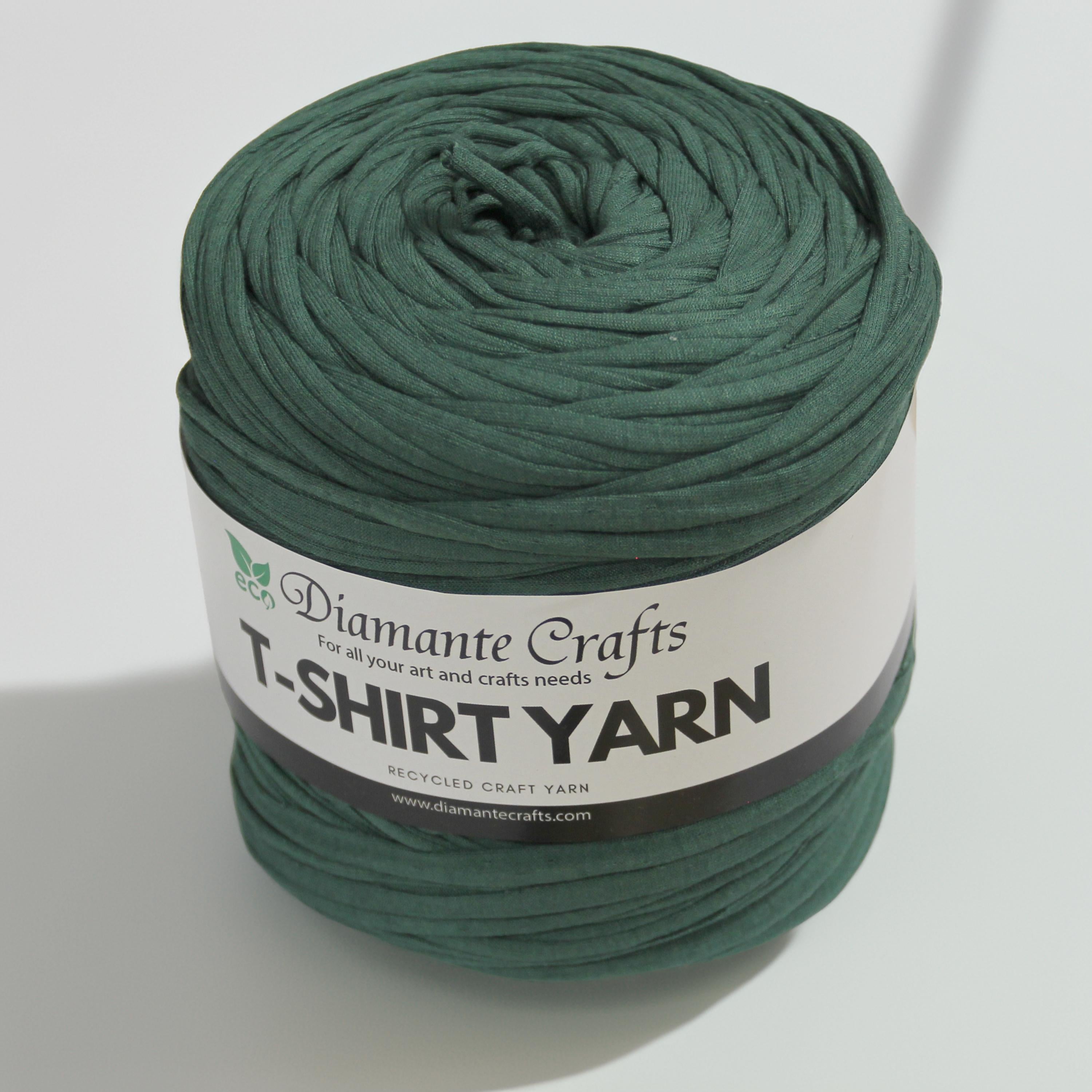 Diamante Crafts Tshirt Yarn - 650g - 110m - 85% Cotton - 10% Recycled Fibres - 5% Elastane
