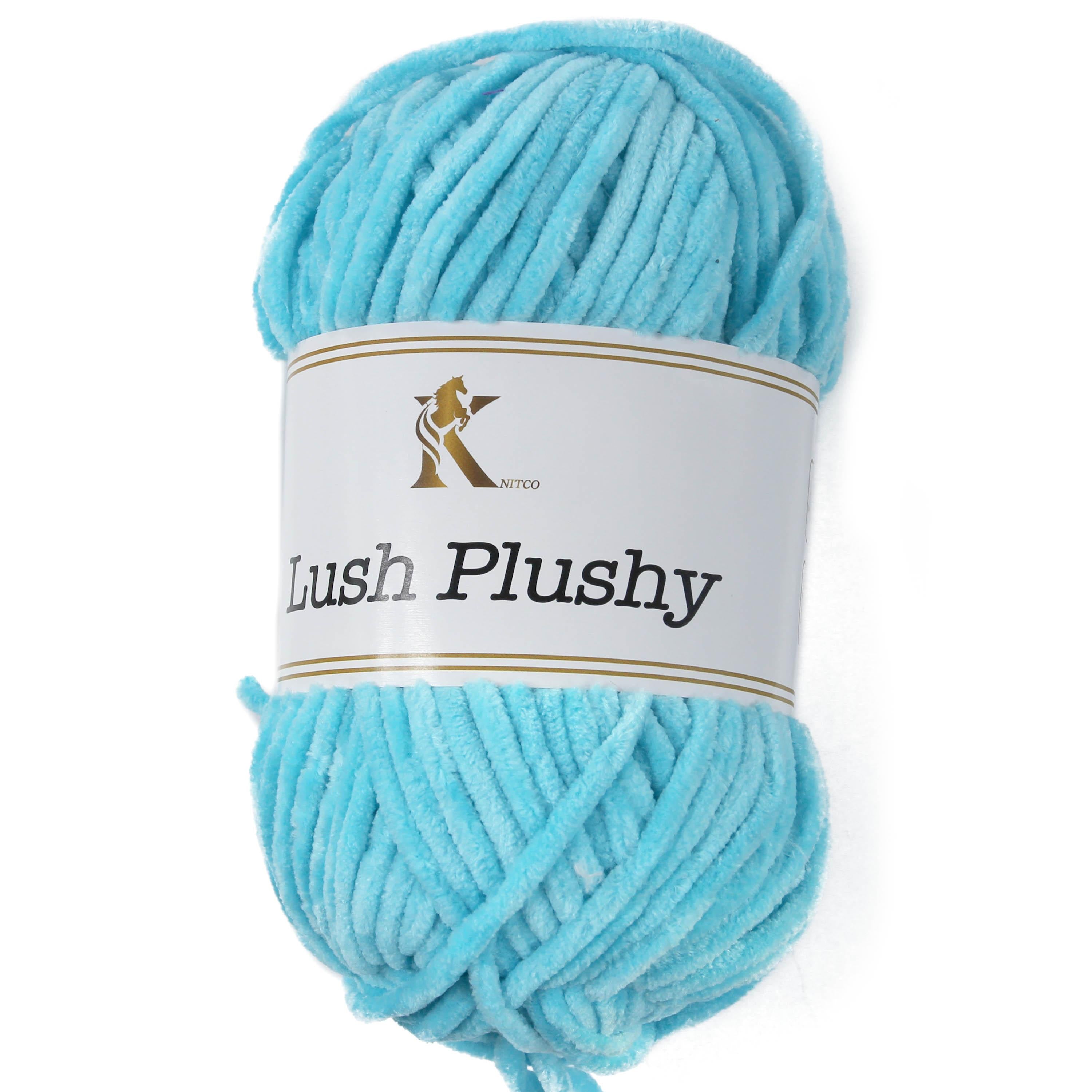 Knit co Lush Plushy / Chenille Chunky - 100g: 100% Polyester