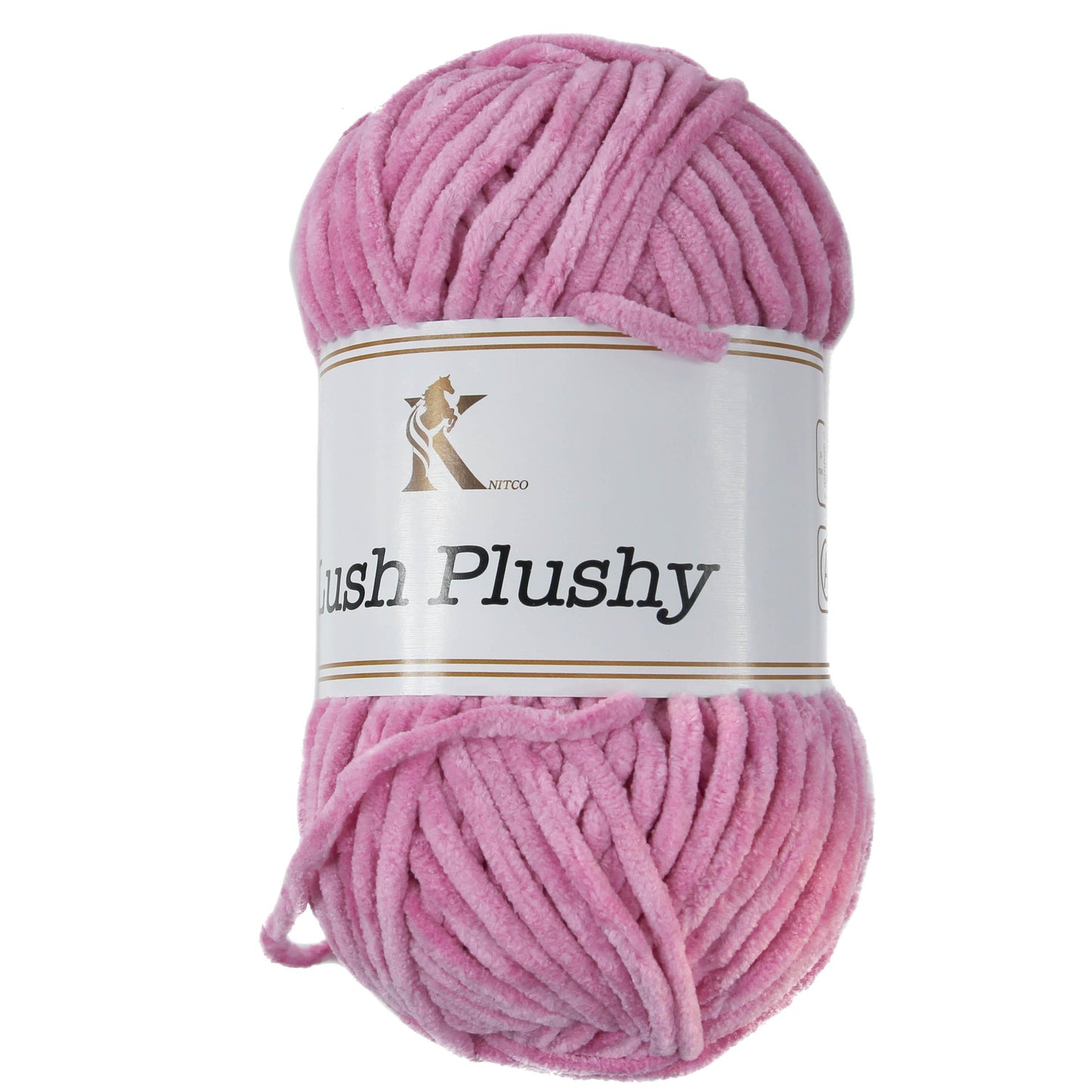Knit co Lush Plushy / Chenille Chunky - 100g: 100% Polyester