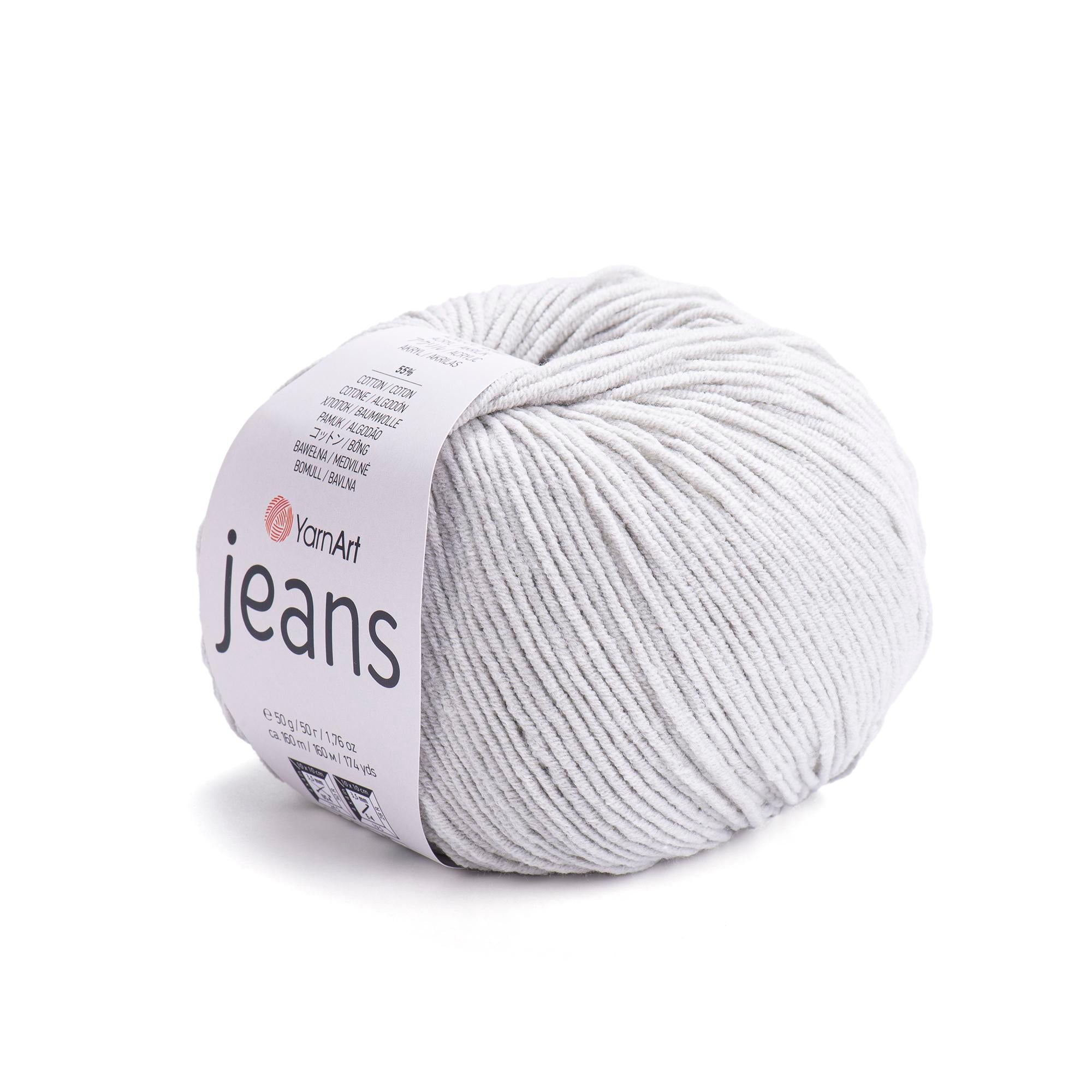 Yarn Art - JEANS - 55% Cotton 45% Acrylic, 160m Knitting and Crochet Yarn