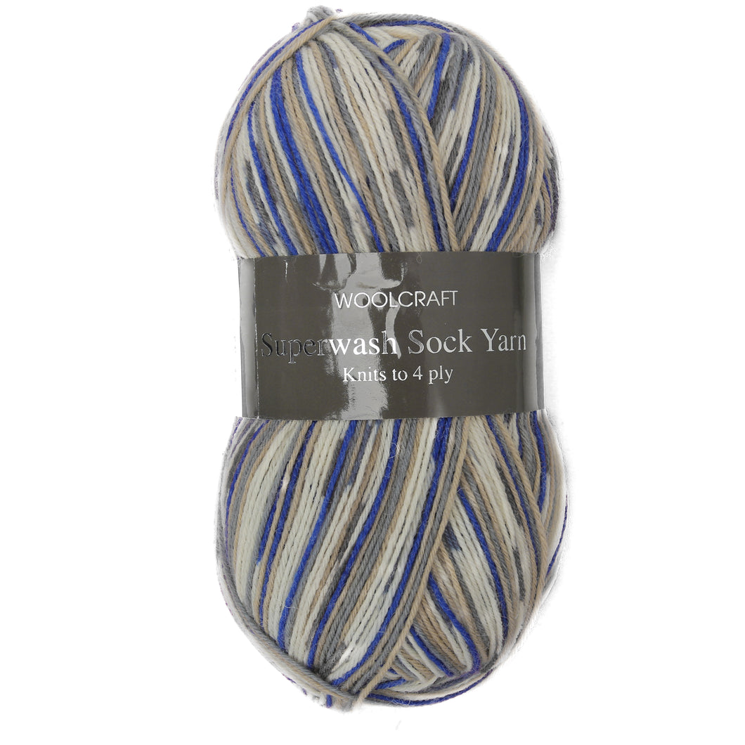 Woolcraft Superwash Sock Yarn 4Ply 100g - Veramont