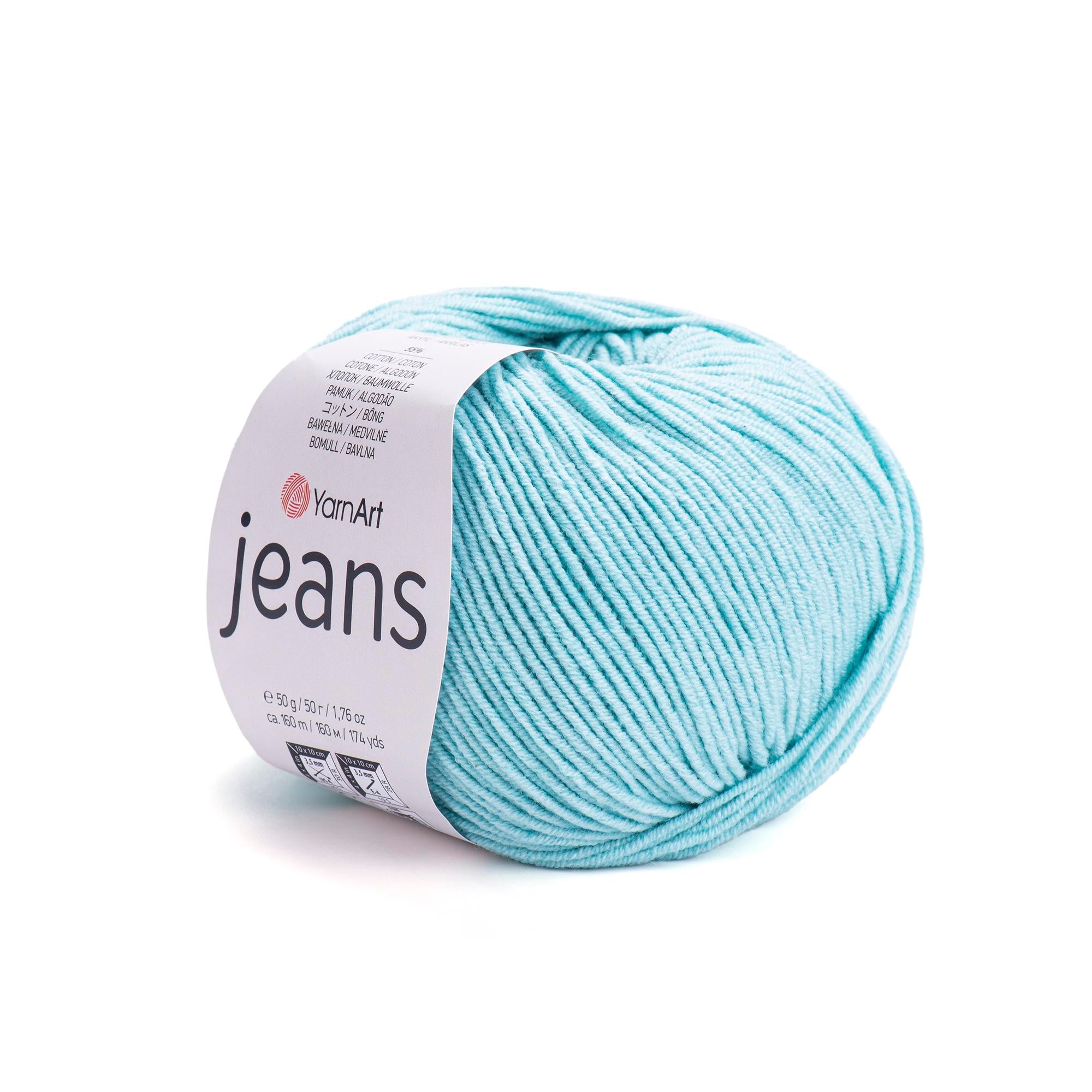 Yarn Art - JEANS - 55% Cotton 45% Acrylic, 160m Knitting and Crochet Yarn
