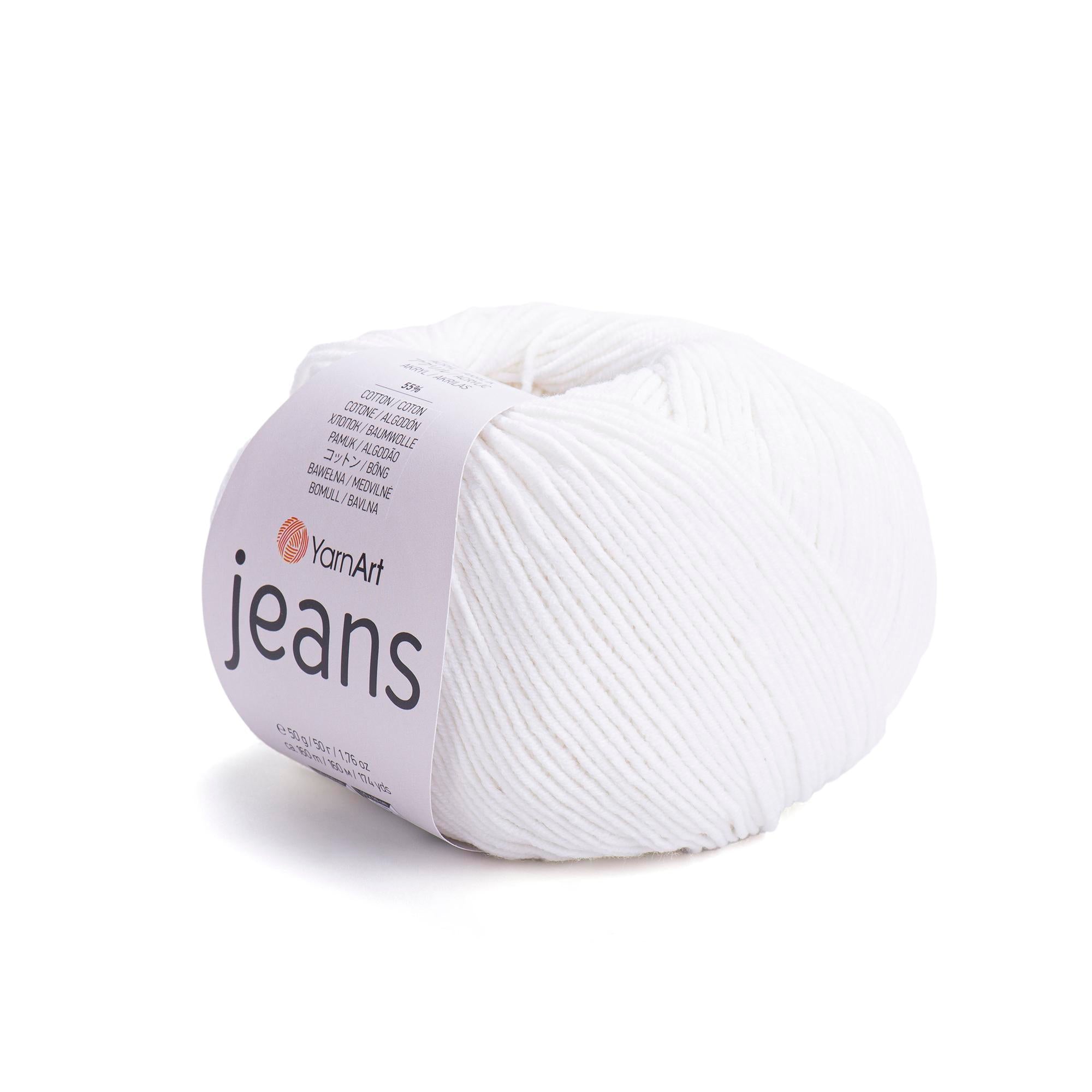Yarn Art - JEANS - 55% Cotton 45% Acrylic, 160m Knitting and Crochet Yarn