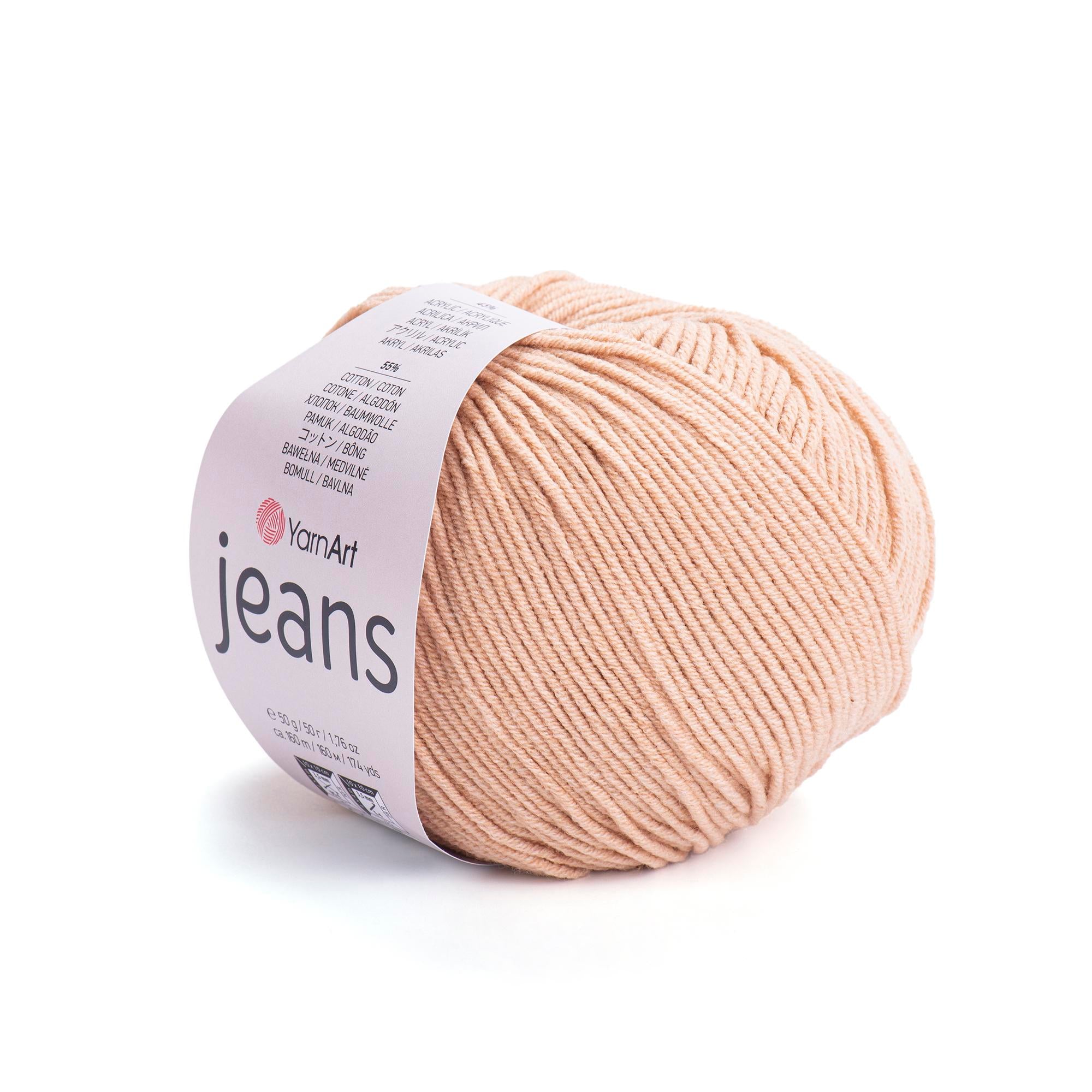 Yarn Art - JEANS - 55% Cotton 45% Acrylic, 160m Knitting and Crochet Yarn