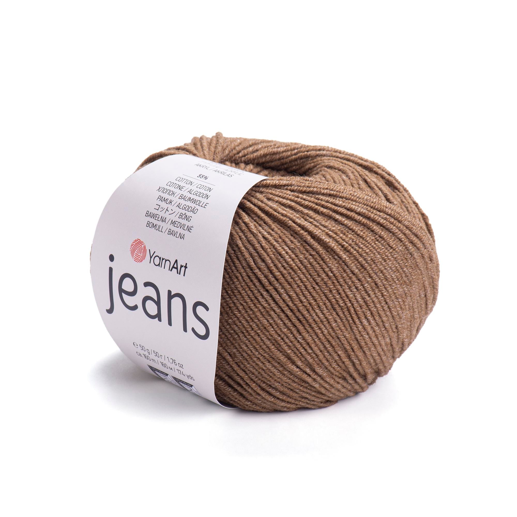 Yarn Art - JEANS - 55% Cotton 45% Acrylic, 160m Knitting and Crochet Yarn