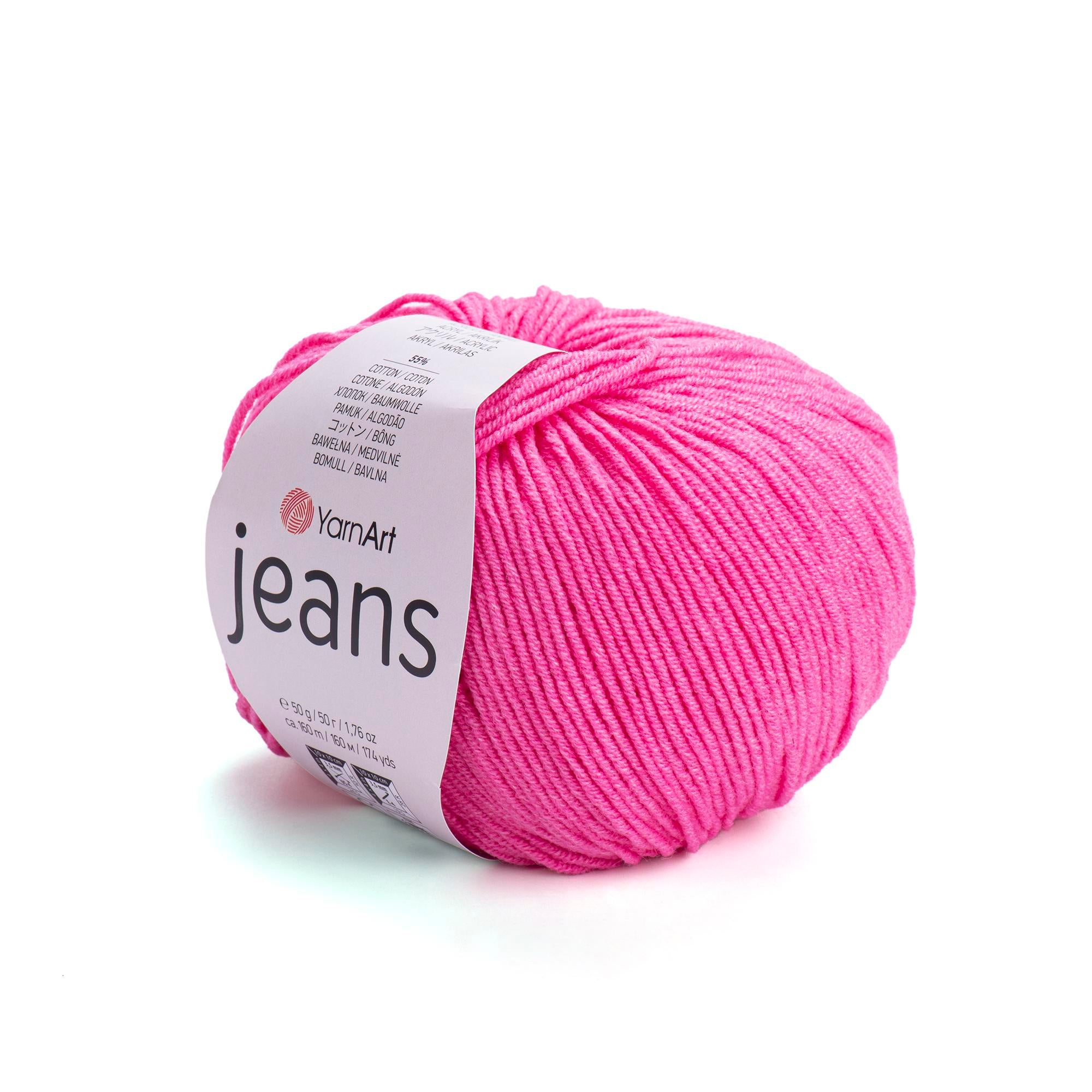 Yarn Art - JEANS - 55% Cotton 45% Acrylic, 160m Knitting and Crochet Yarn