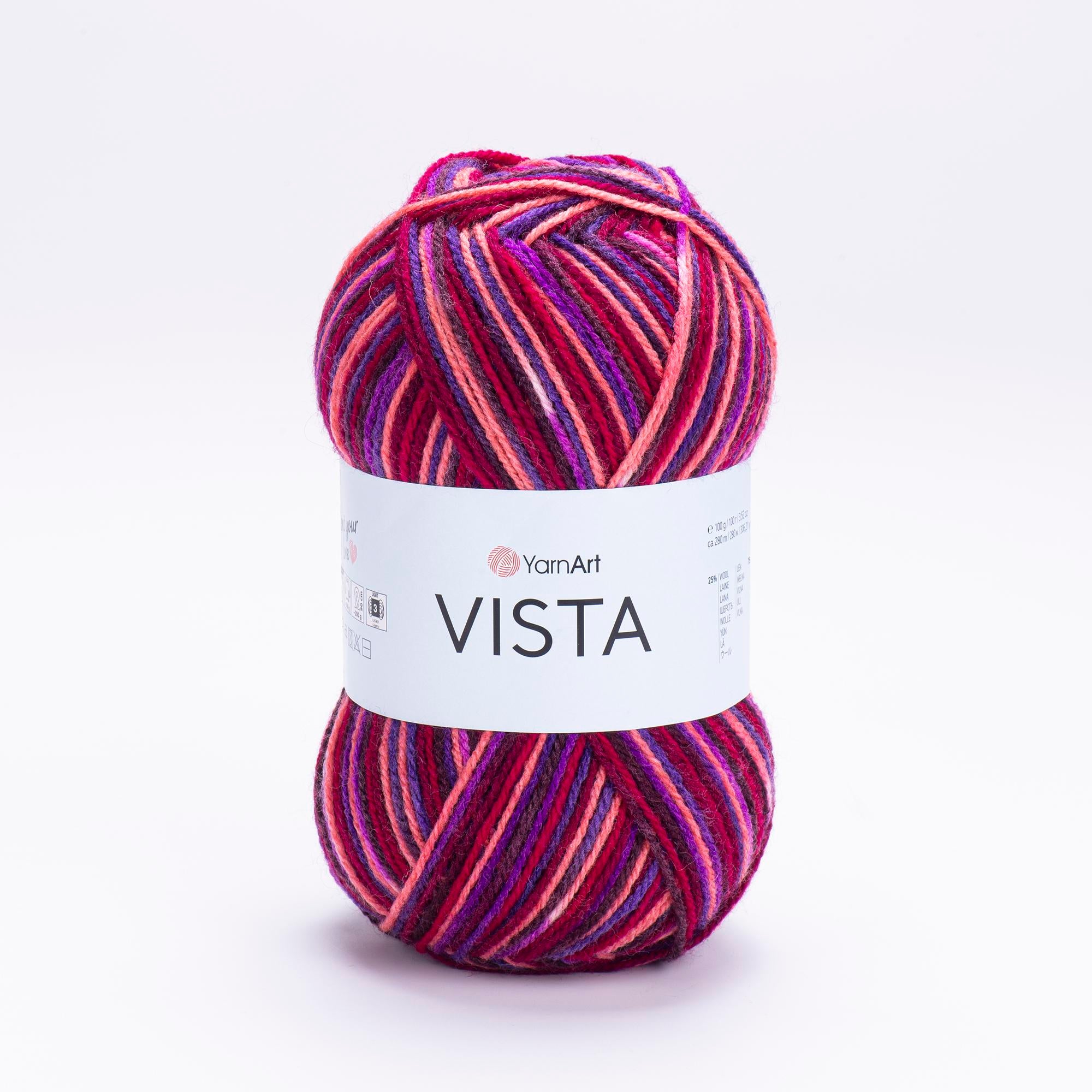 Yarn Art Vista / 100g Double Knit 25% Wool -75% Acrylic