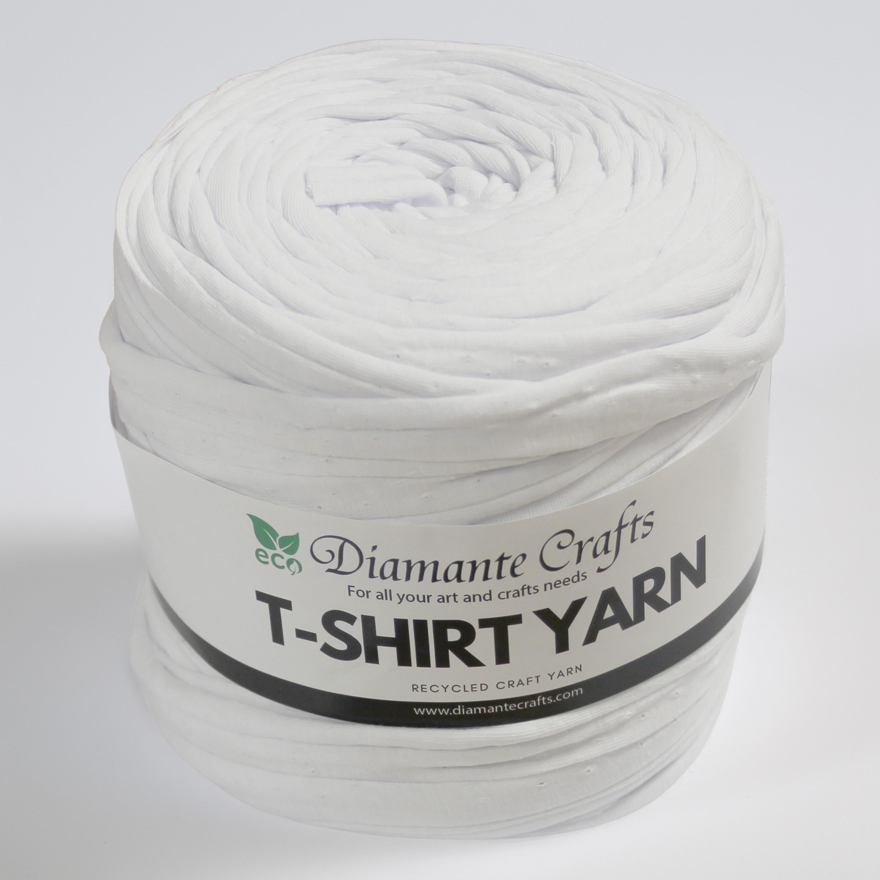 Diamante Crafts Tshirt Yarn - 650g - 110m - 85% Cotton - 10% Recycled Fibres - 5% Elastane