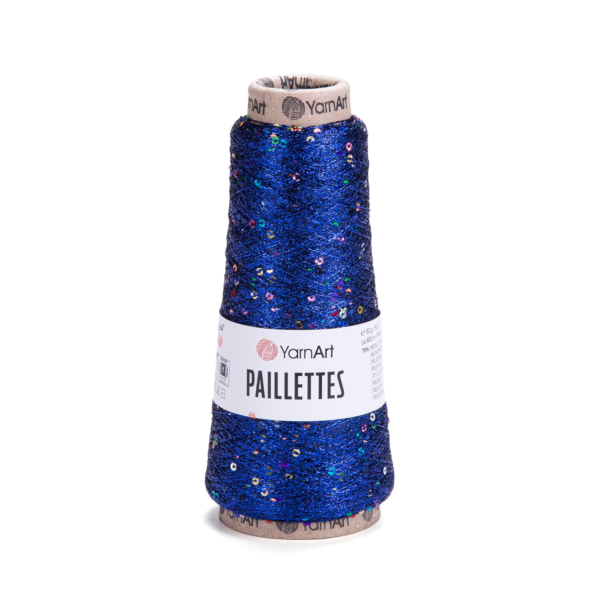 YarnArt Paillettes, 50g, 800m, 75% Metallic Polyester, 25%Payette Polyester