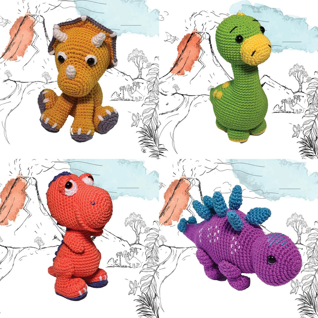 Knitty Critters - Jurassics - DIY Amigurumi Crochet Kit
