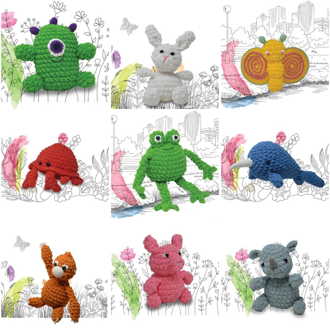 Knitty Critters - Cheeky Chums - DIY Amigurumi Crochet Kit