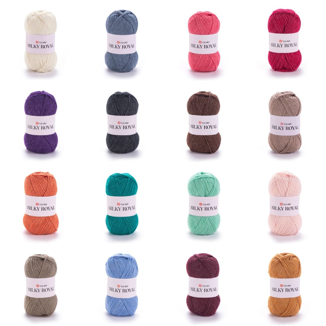 YarnArt Silky Royal 35% Silk Rayon - 65% Merino Wool