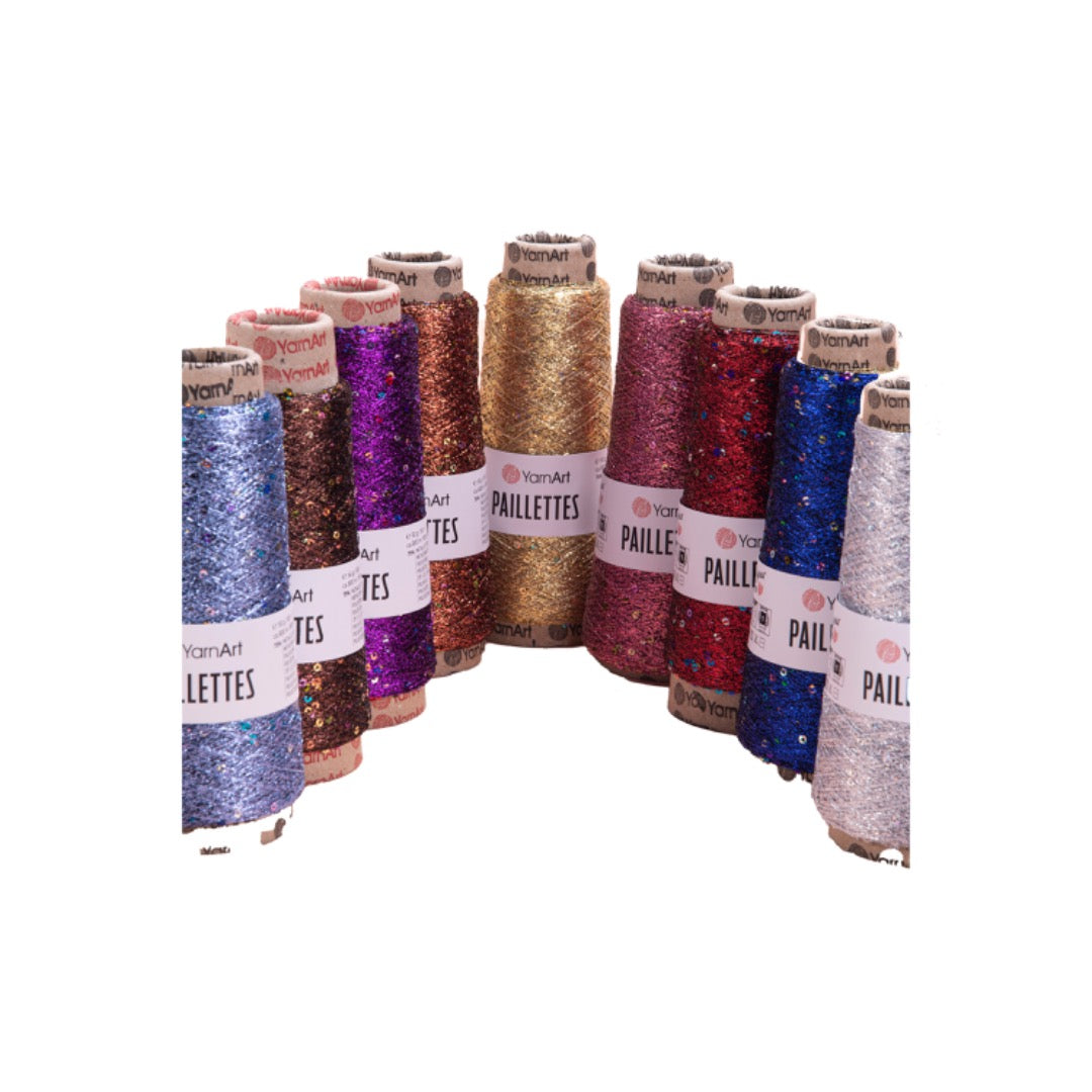 YarnArt Paillettes - 75% Metallic Polyester - 25% Payette Polyester