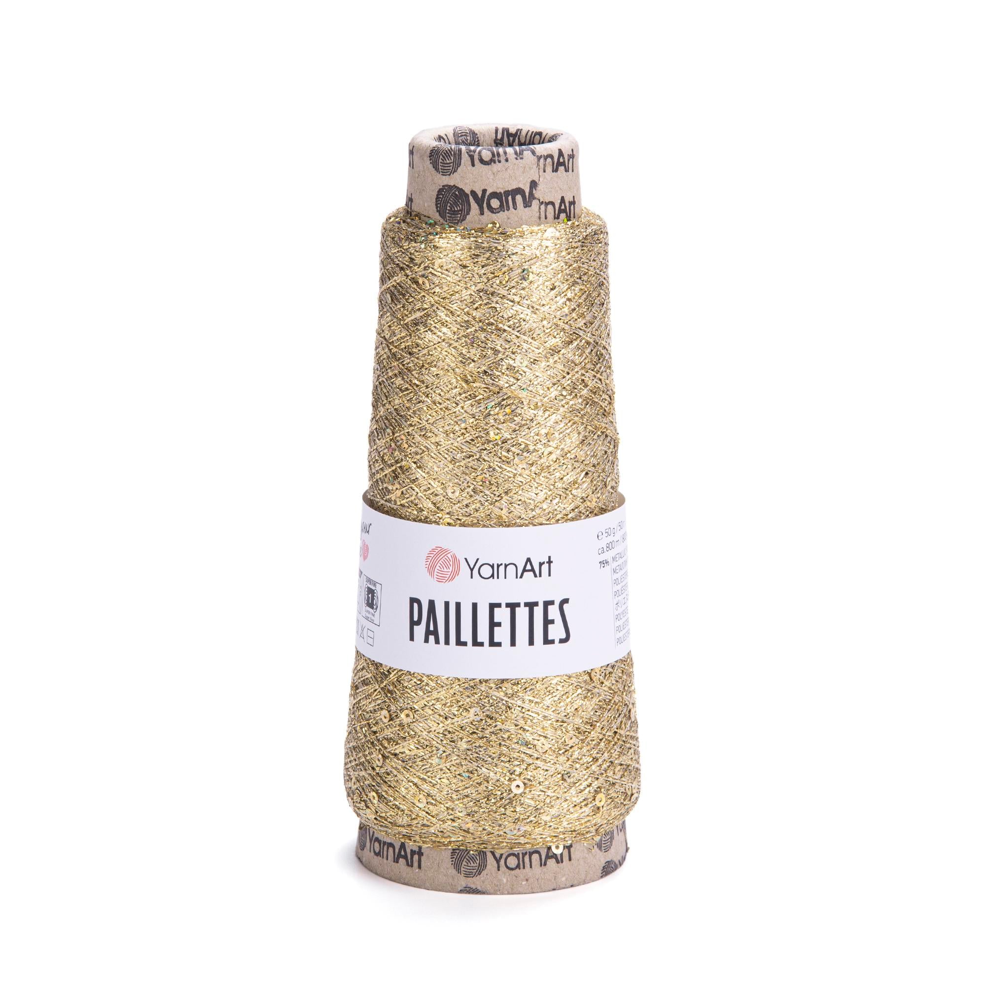YarnArt Paillettes, 50g, 800m, 75% Metallic Polyester, 25%Payette Polyester
