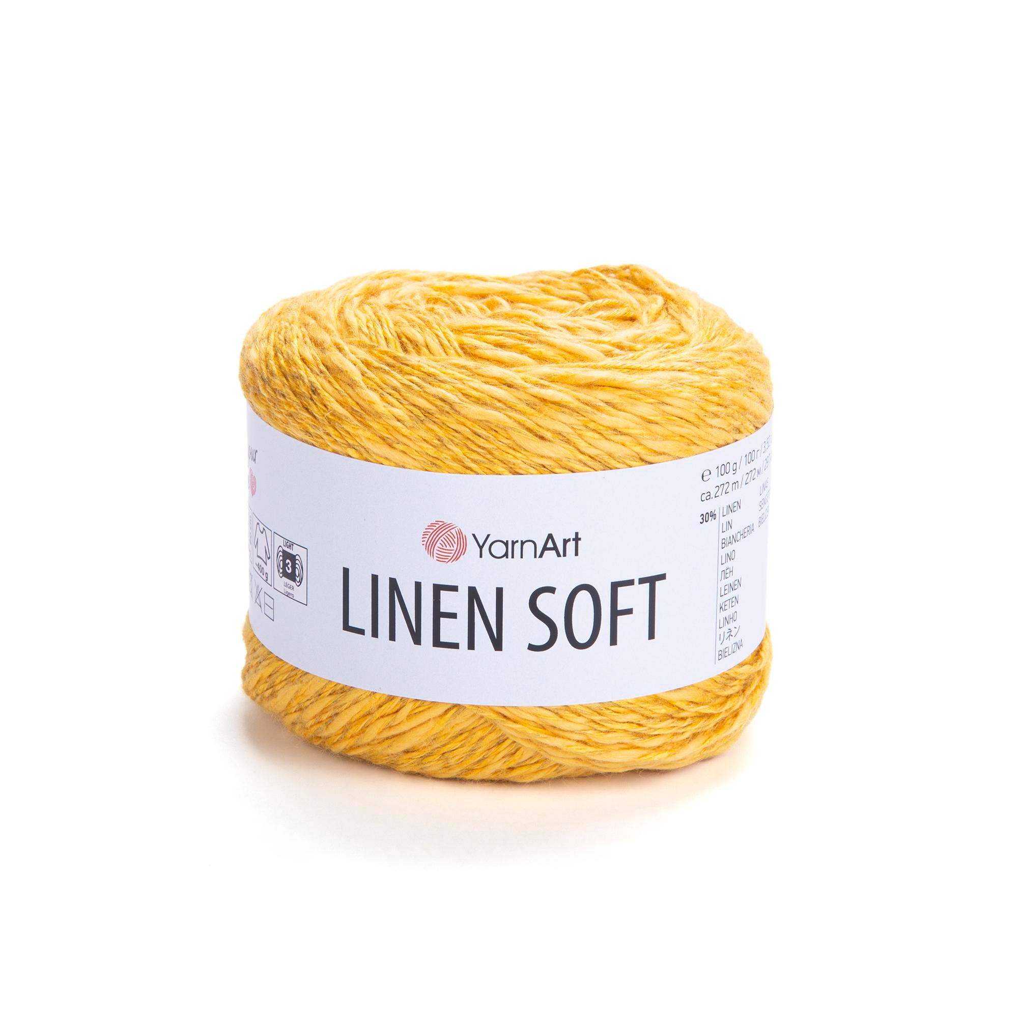 Yarn Art Linen Soft / 100g Double Knit 30% Linen - 36% Viscose - 34% Cotton
