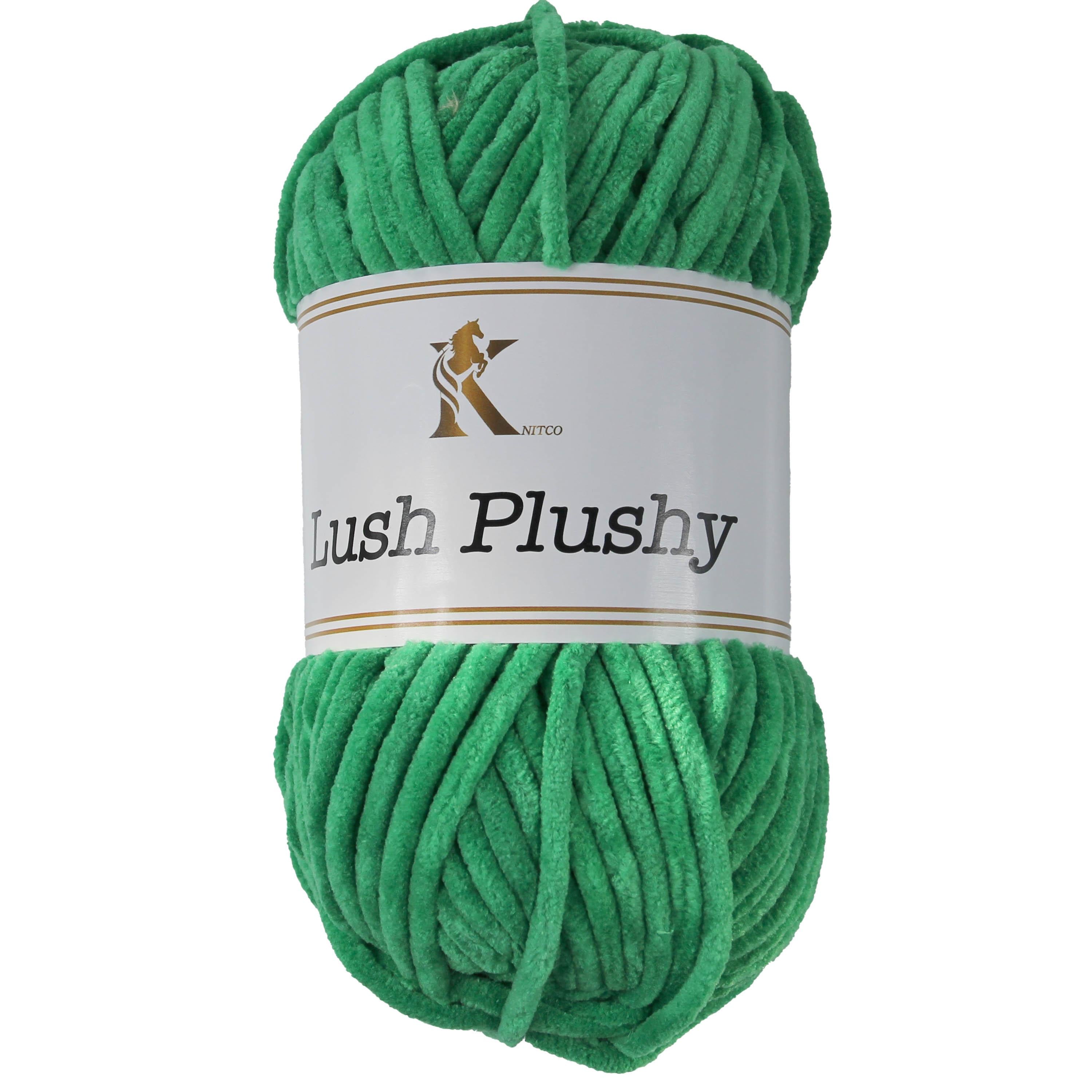 Knit co Lush Plushy / Chenille Chunky - 100g: 100% Polyester