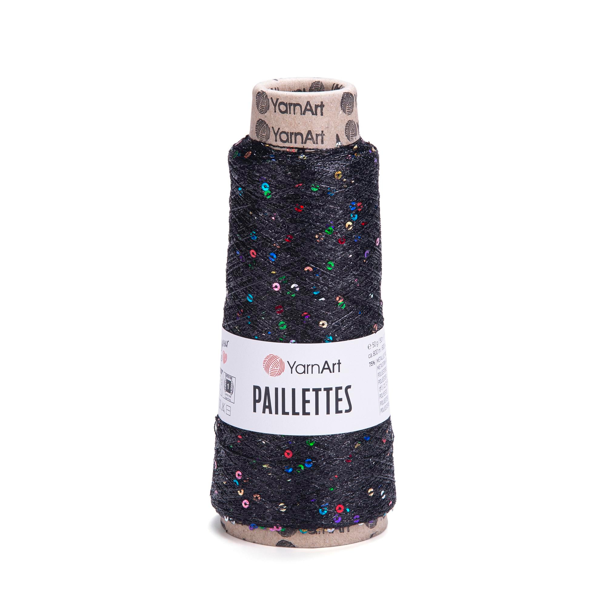 YarnArt Paillettes, 50g, 800m, 75% Metallic Polyester, 25%Payette Polyester
