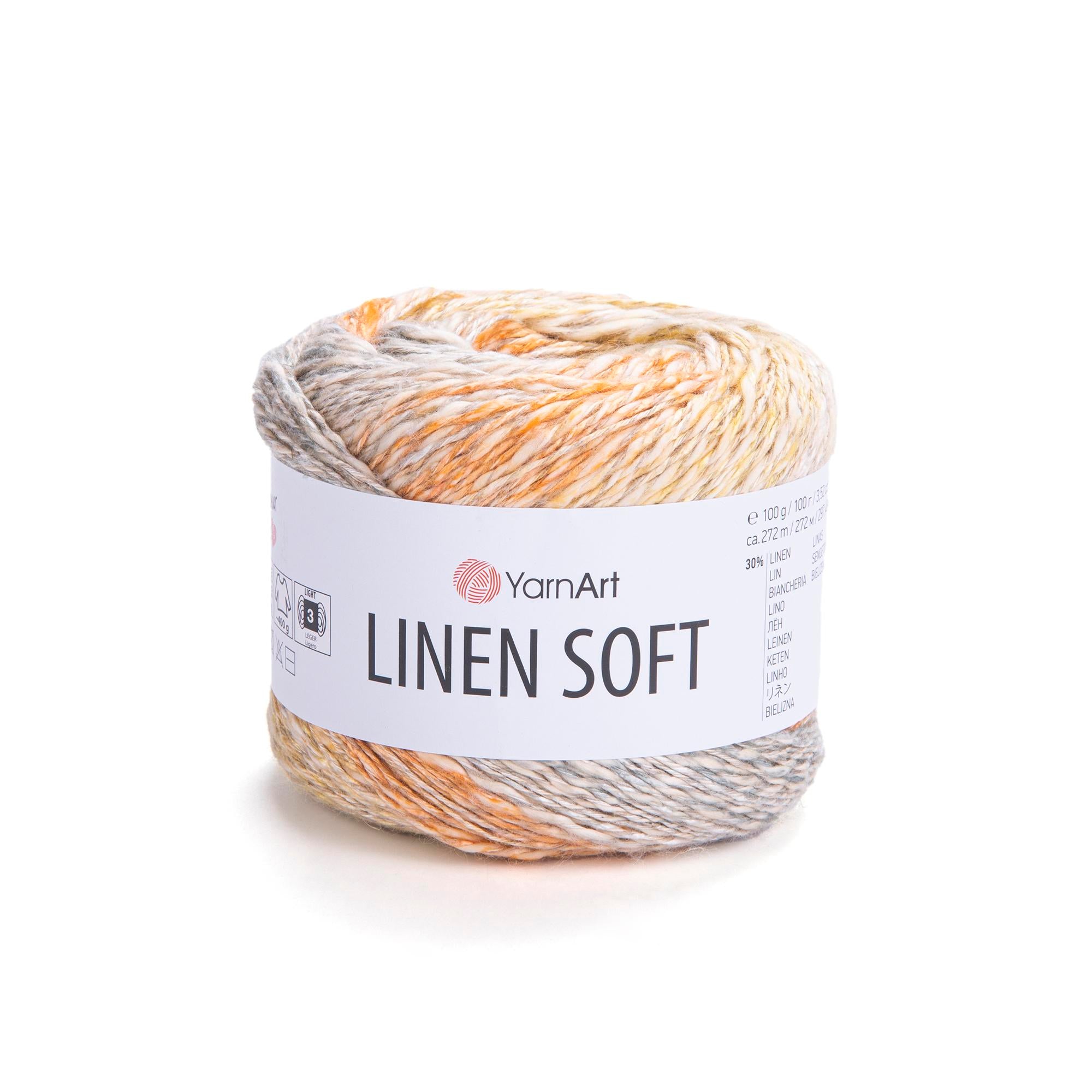 Yarn Art Linen Soft / 100g Double Knit 30% Linen - 36% Viscose - 34% Cotton