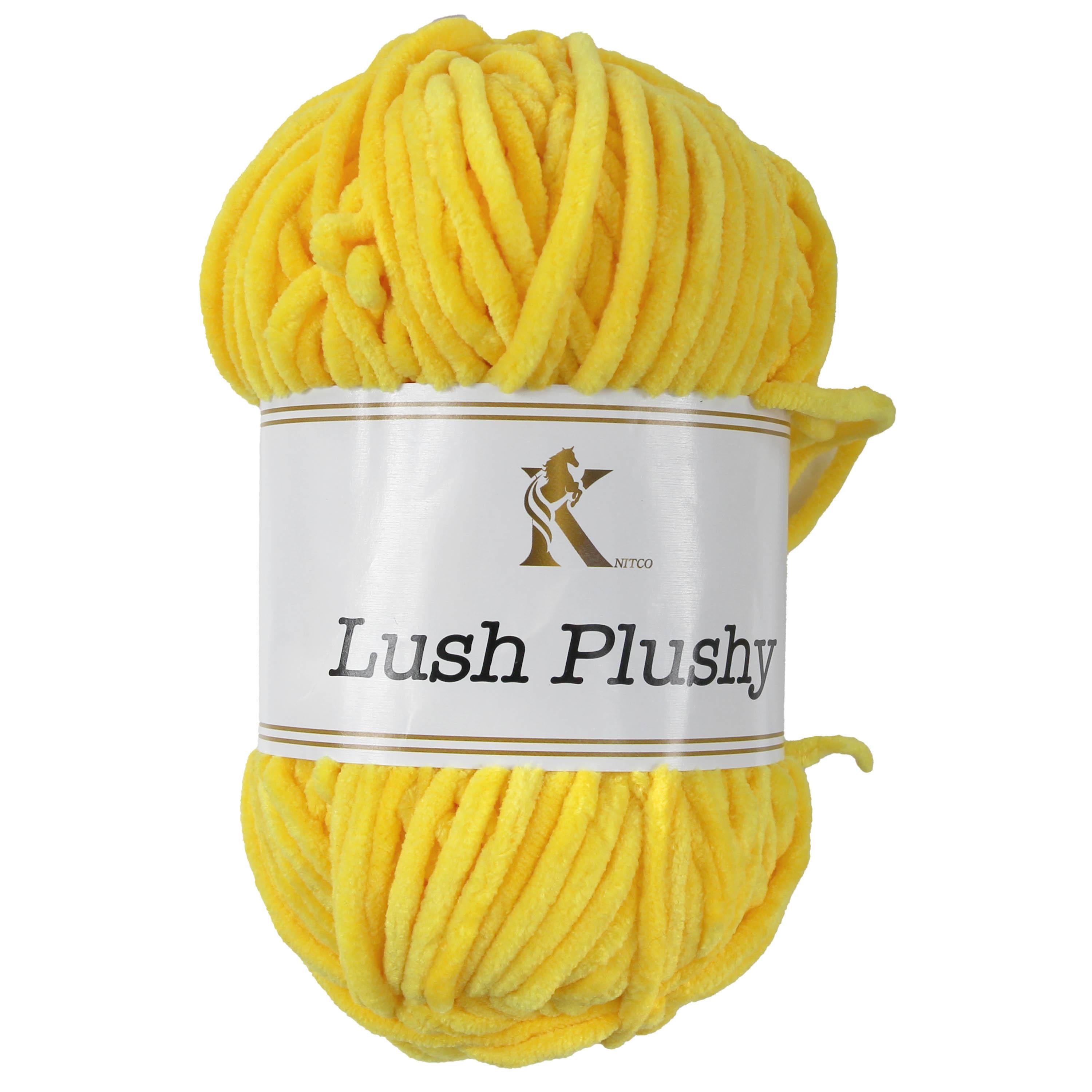 Knit co Lush Plushy / Chenille Chunky - 100g: 100% Polyester
