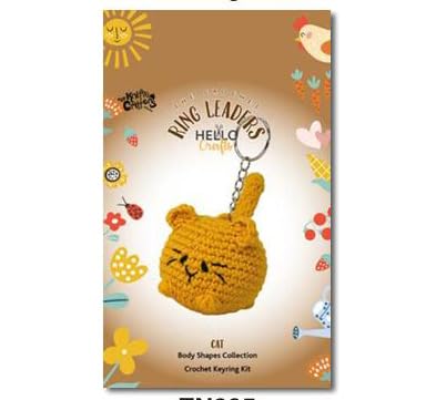Diamante Crafts KNITTY Critters Ring Leaders Key Ring Crochet Kit
