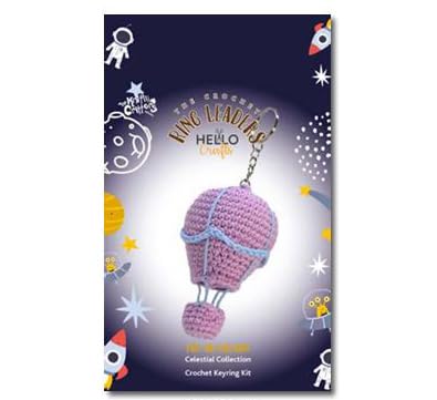 Diamante Crafts KNITTY Critters Ring Leaders Key Ring Crochet Kit