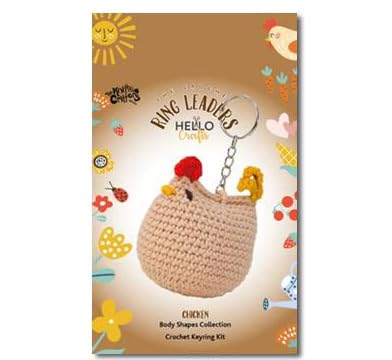 Diamante Crafts KNITTY Critters Ring Leaders Key Ring Crochet Kit