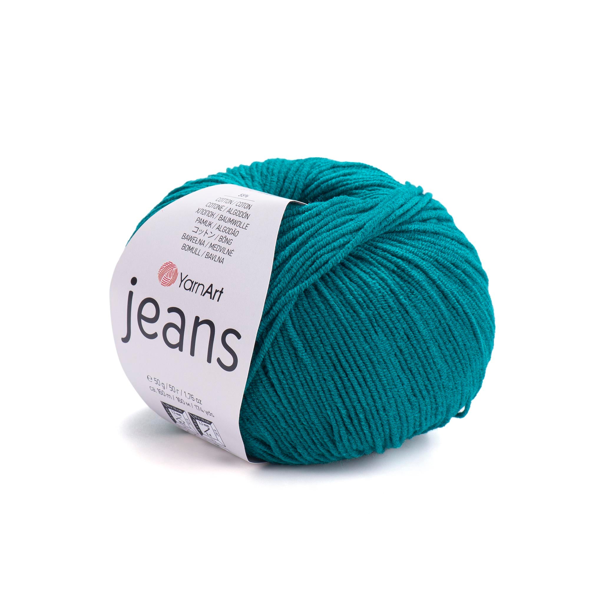 Yarn Art - JEANS - 55% Cotton 45% Acrylic, 160m Knitting and Crochet Yarn