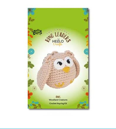 Diamante Crafts KNITTY Critters Ring Leaders Key Ring Crochet Kit