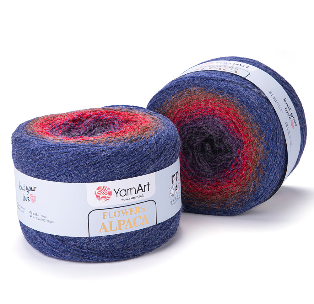YarnArt Flowers Alpaca - 20% Alpaca - 80% Acrylic - 250g - 940m