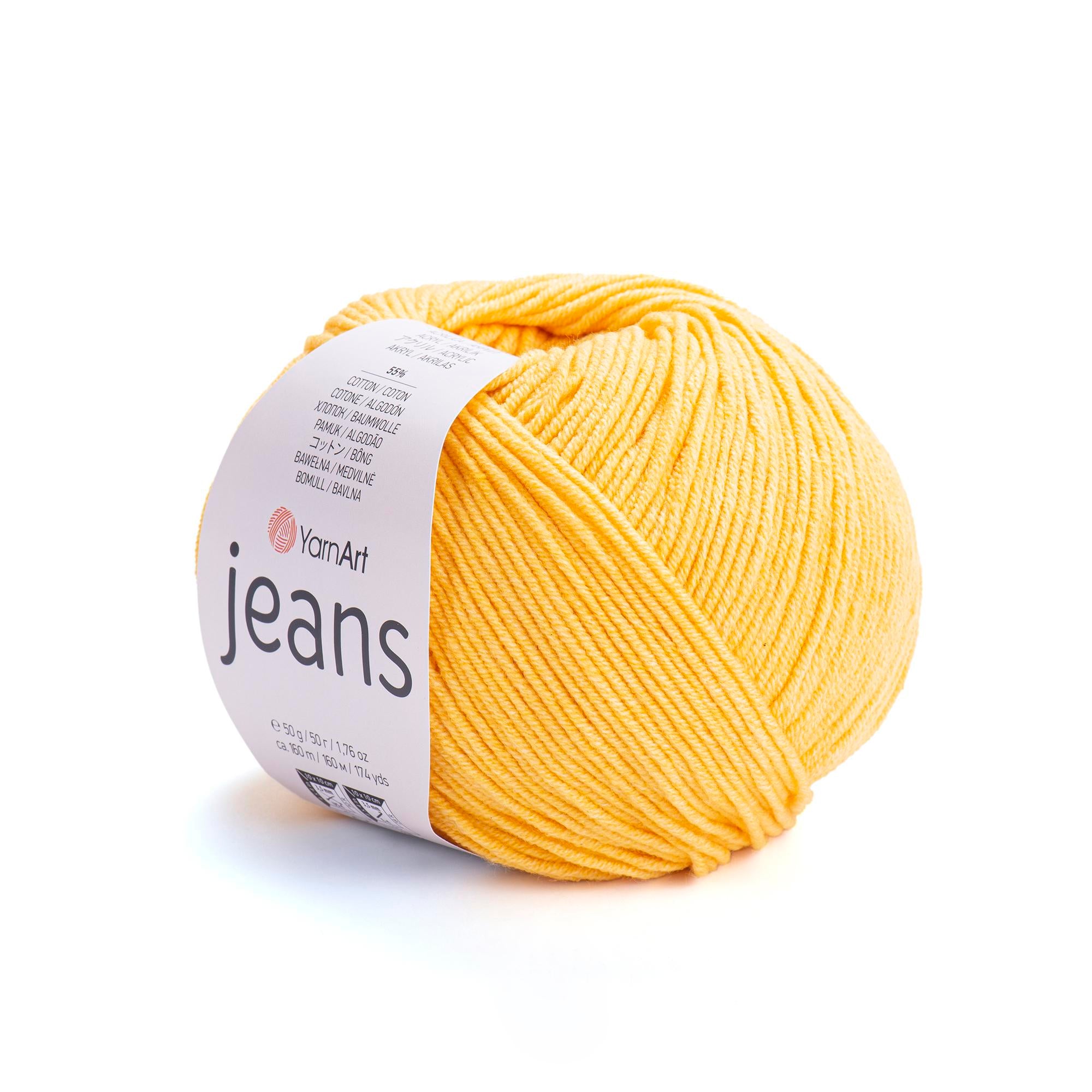 Yarn Art - JEANS - 55% Cotton 45% Acrylic, 160m Knitting and Crochet Yarn