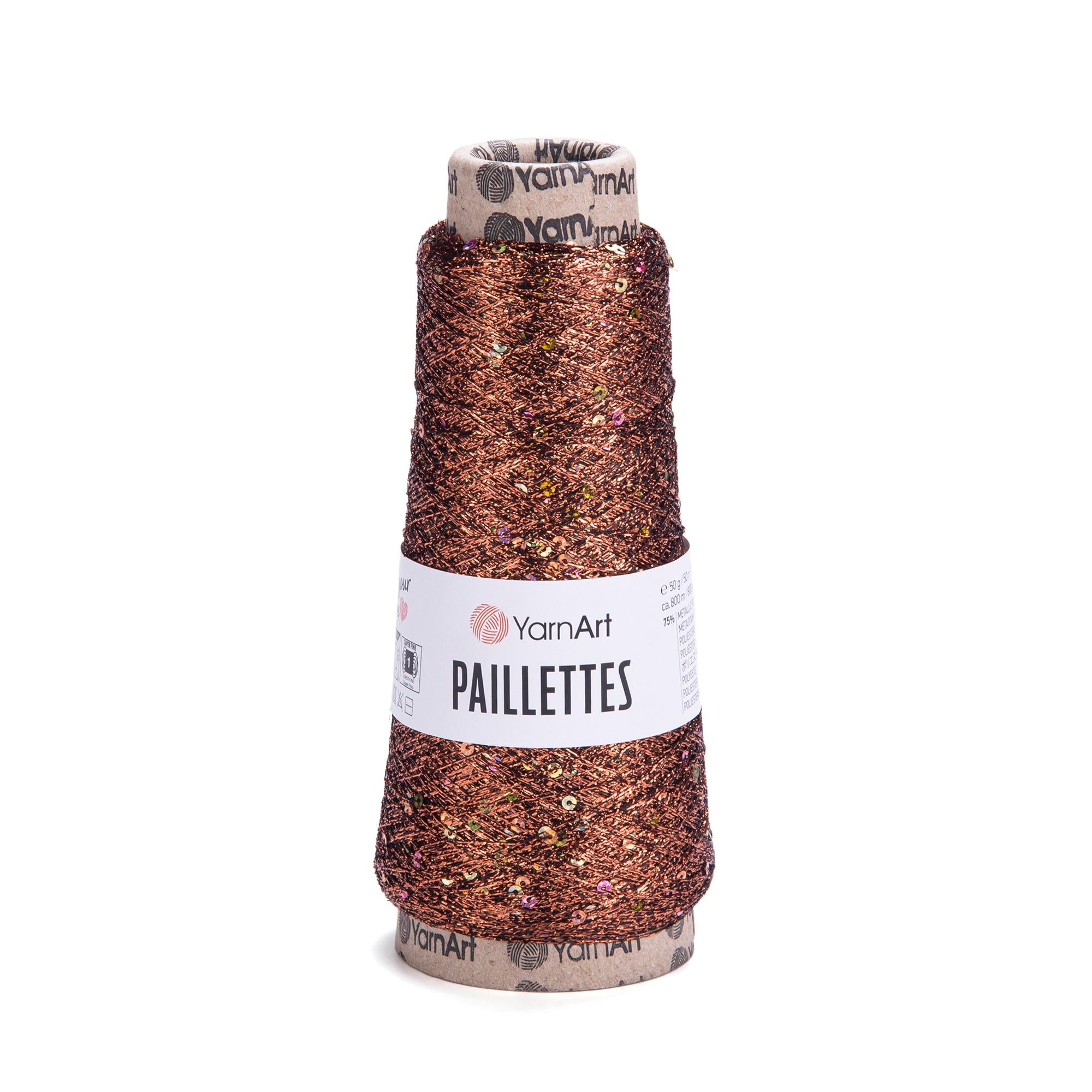 YarnArt Paillettes, 50g, 800m, 75% Metallic Polyester, 25%Payette Polyester