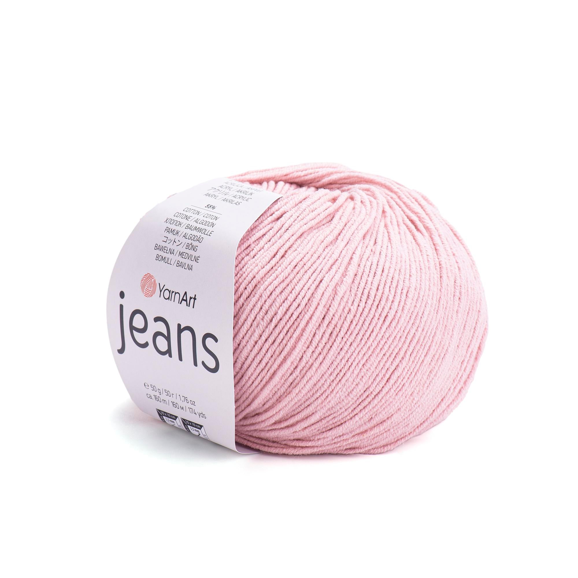 Yarn Art - JEANS - 55% Cotton 45% Acrylic, 160m Knitting and Crochet Yarn