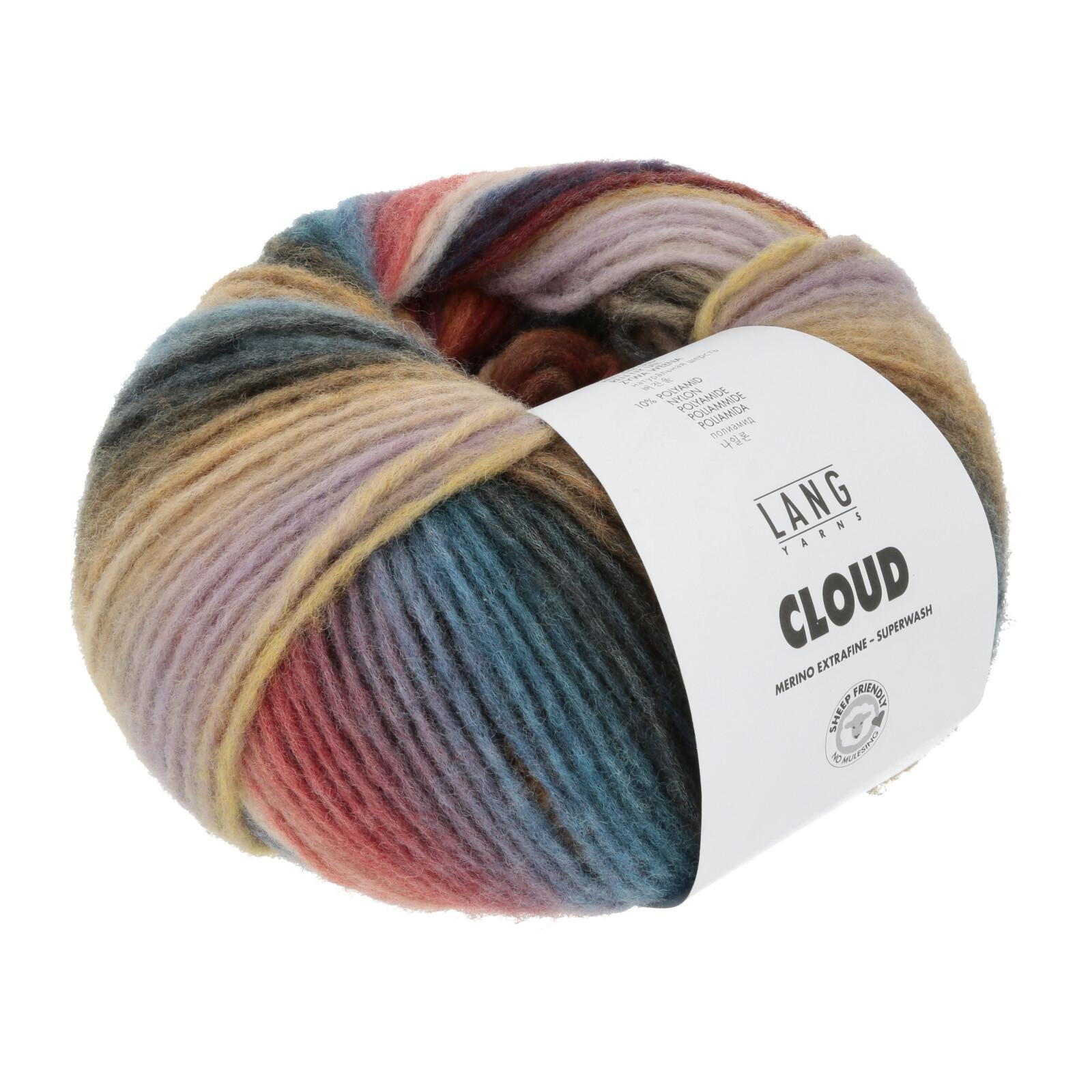 Cloud Lang Yarns, 100g, 260m, 90% merino, 10% nylon