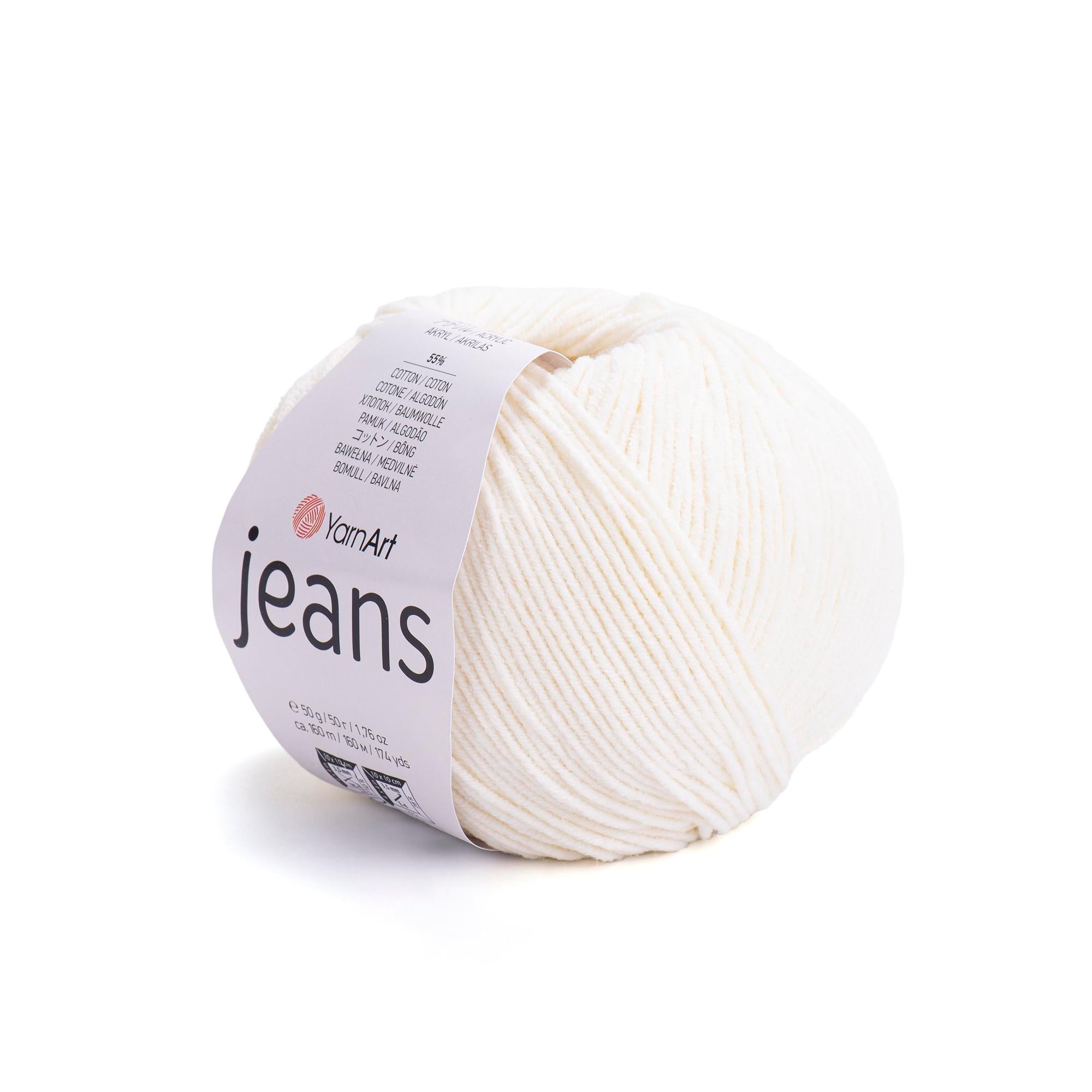 Yarn Art - JEANS - 55% Cotton 45% Acrylic, 160m Knitting and Crochet Yarn