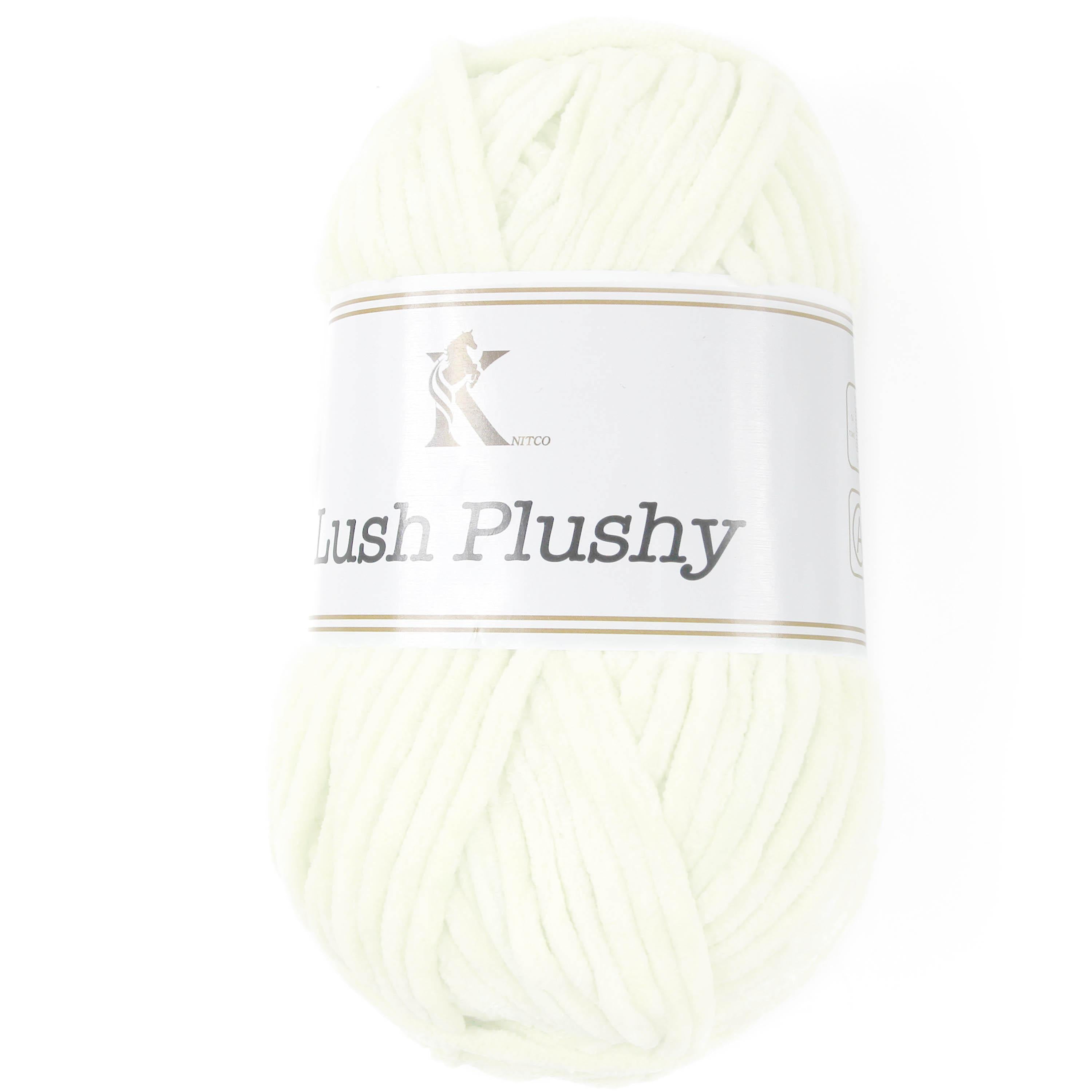 Knit co Lush Plushy / Chenille Chunky - 100g: 100% Polyester