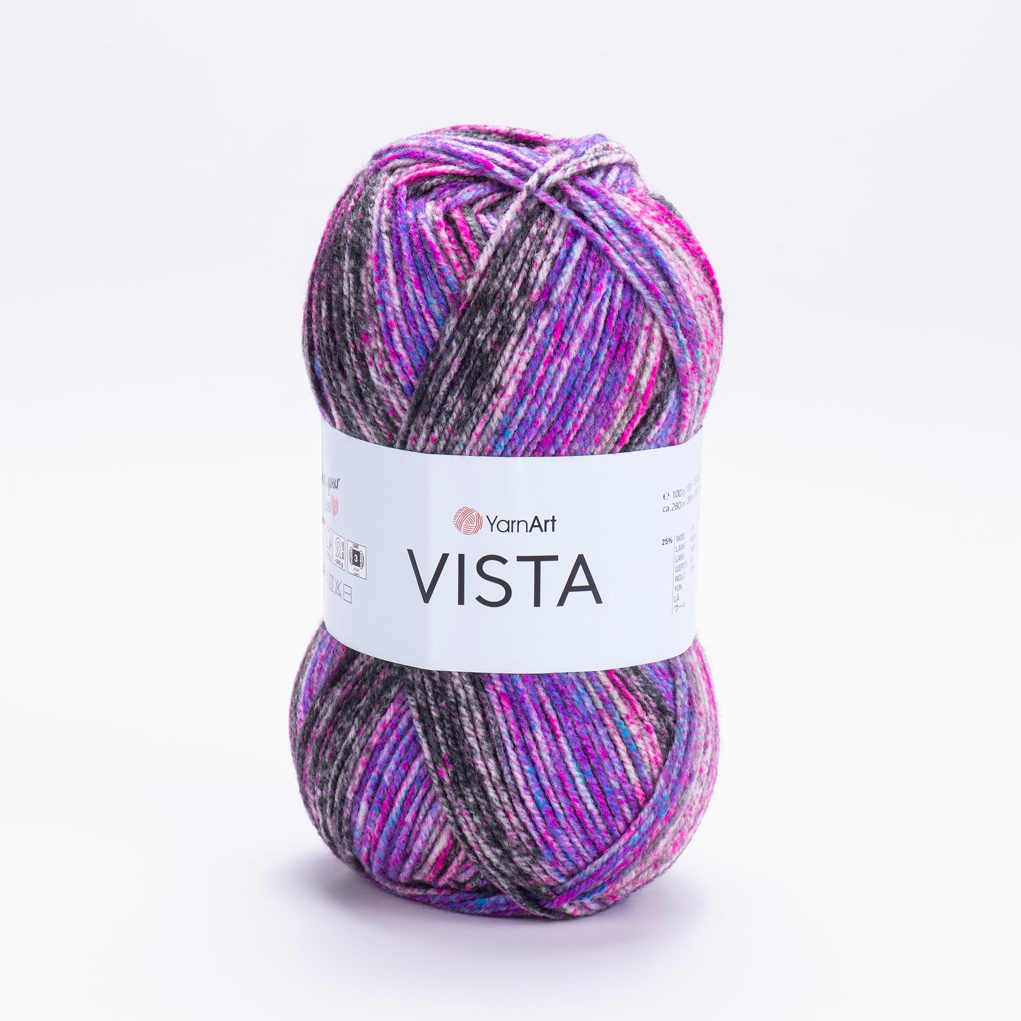 Yarn Art Vista / 100g Double Knit 25% Wool -75% Acrylic