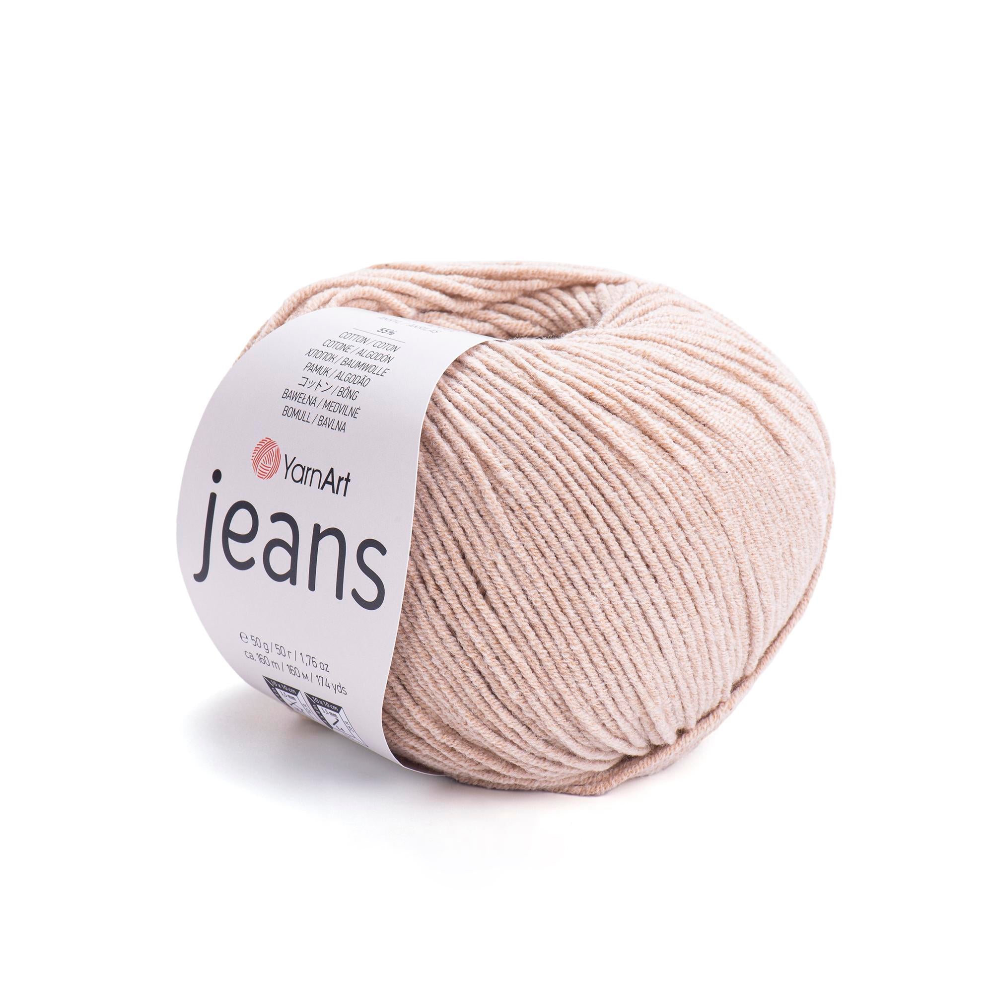 Yarn Art - JEANS - 55% Cotton 45% Acrylic, 160m Knitting and Crochet Yarn