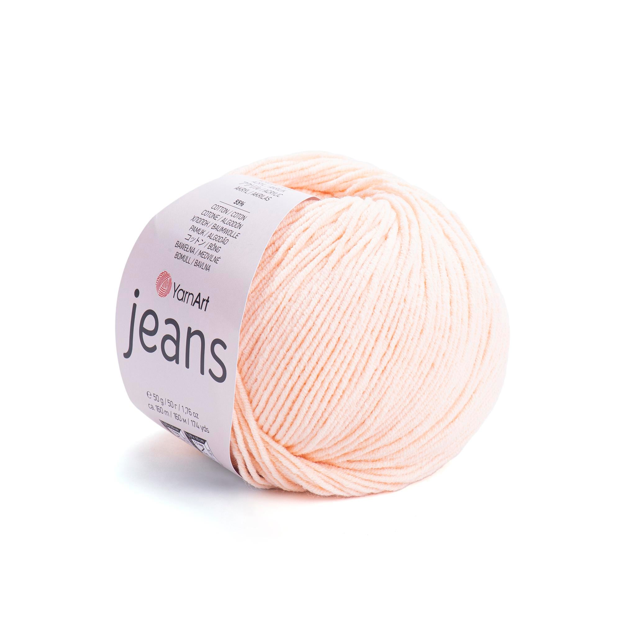 Yarn Art - JEANS - 55% Cotton 45% Acrylic, 160m Knitting and Crochet Yarn