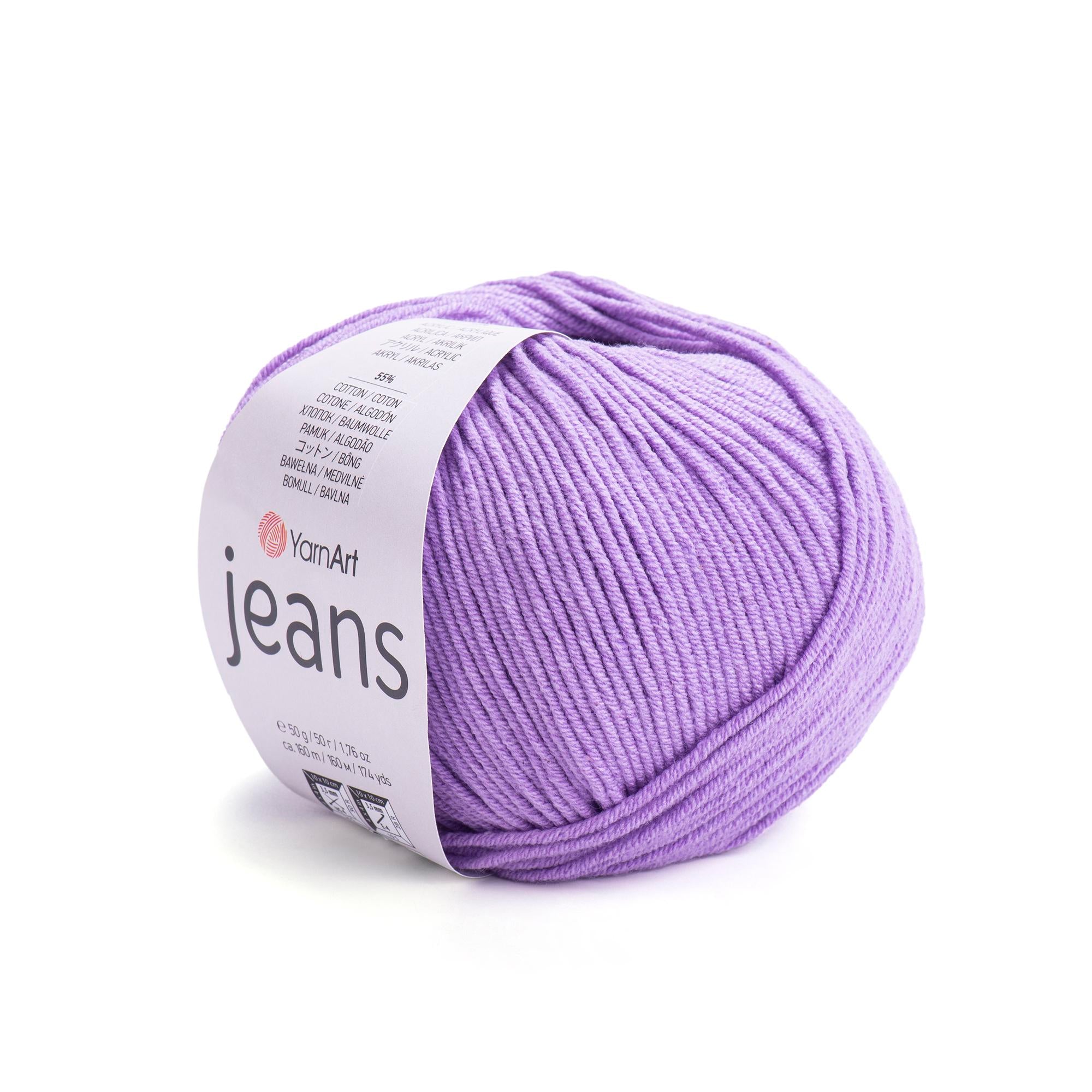 Yarn Art - JEANS - 55% Cotton 45% Acrylic, 160m Knitting and Crochet Yarn