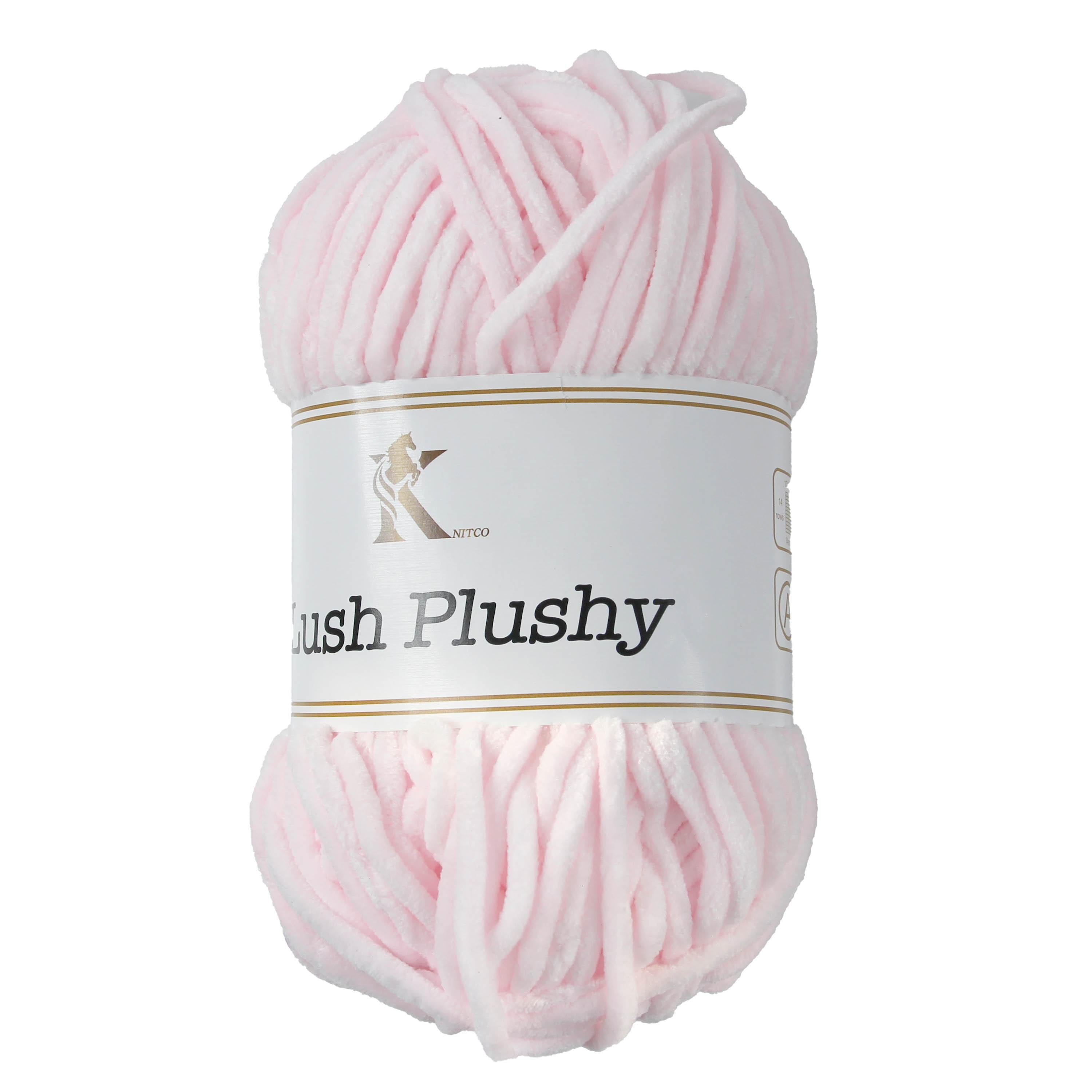 Knit co Lush Plushy / Chenille Chunky - 100g: 100% Polyester
