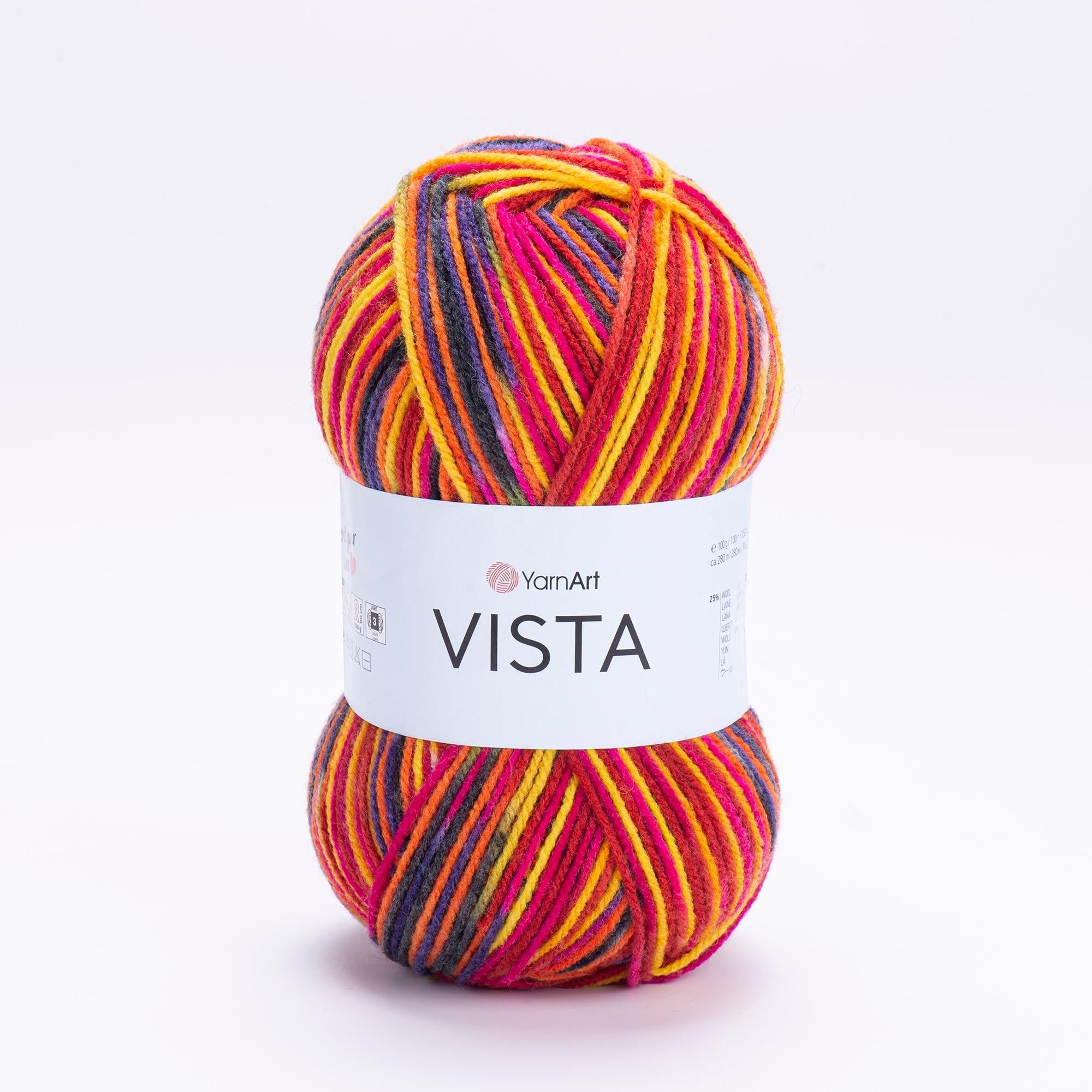 Yarn Art Vista / 100g Double Knit 25% Wool -75% Acrylic