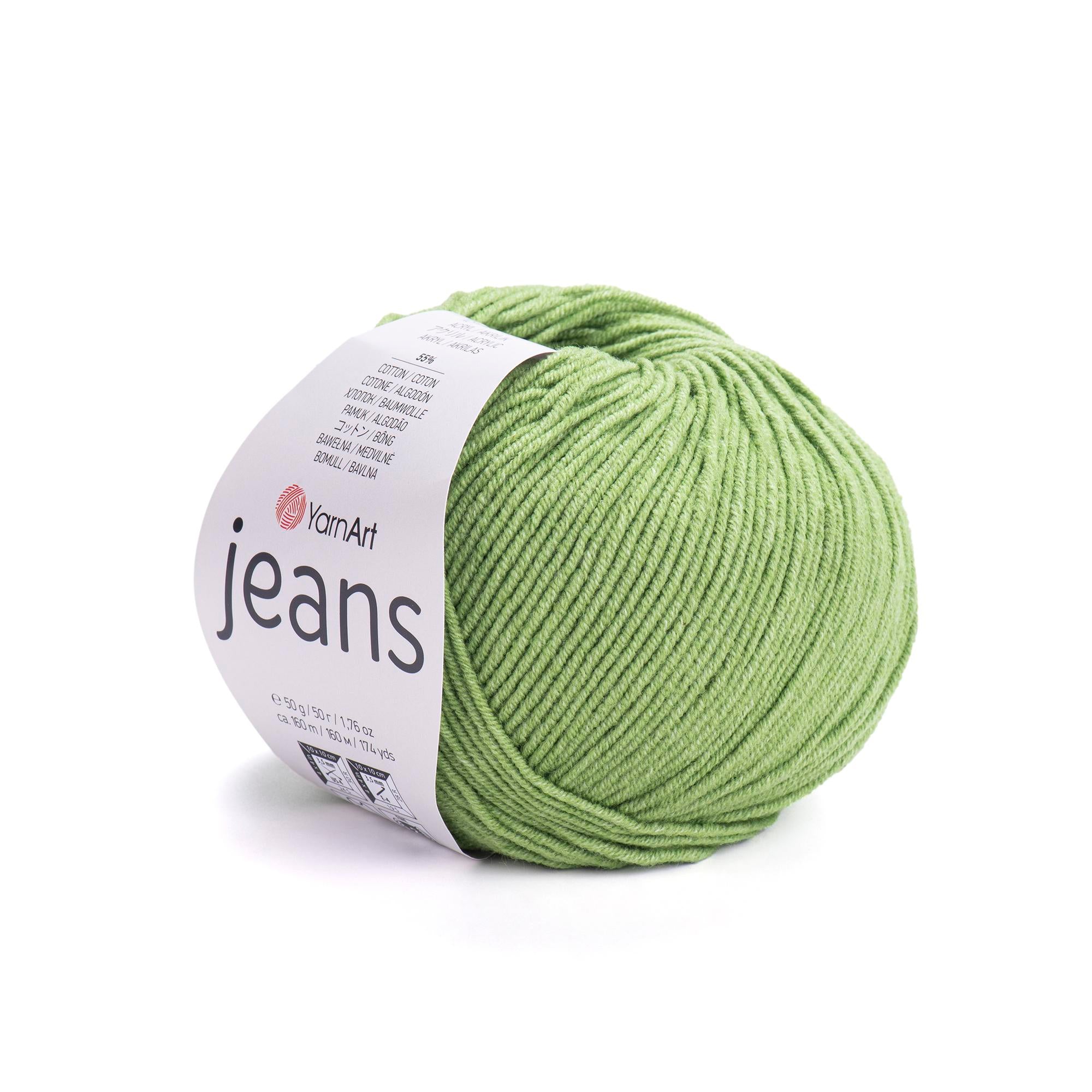 Yarn Art - JEANS - 55% Cotton 45% Acrylic, 160m Knitting and Crochet Yarn