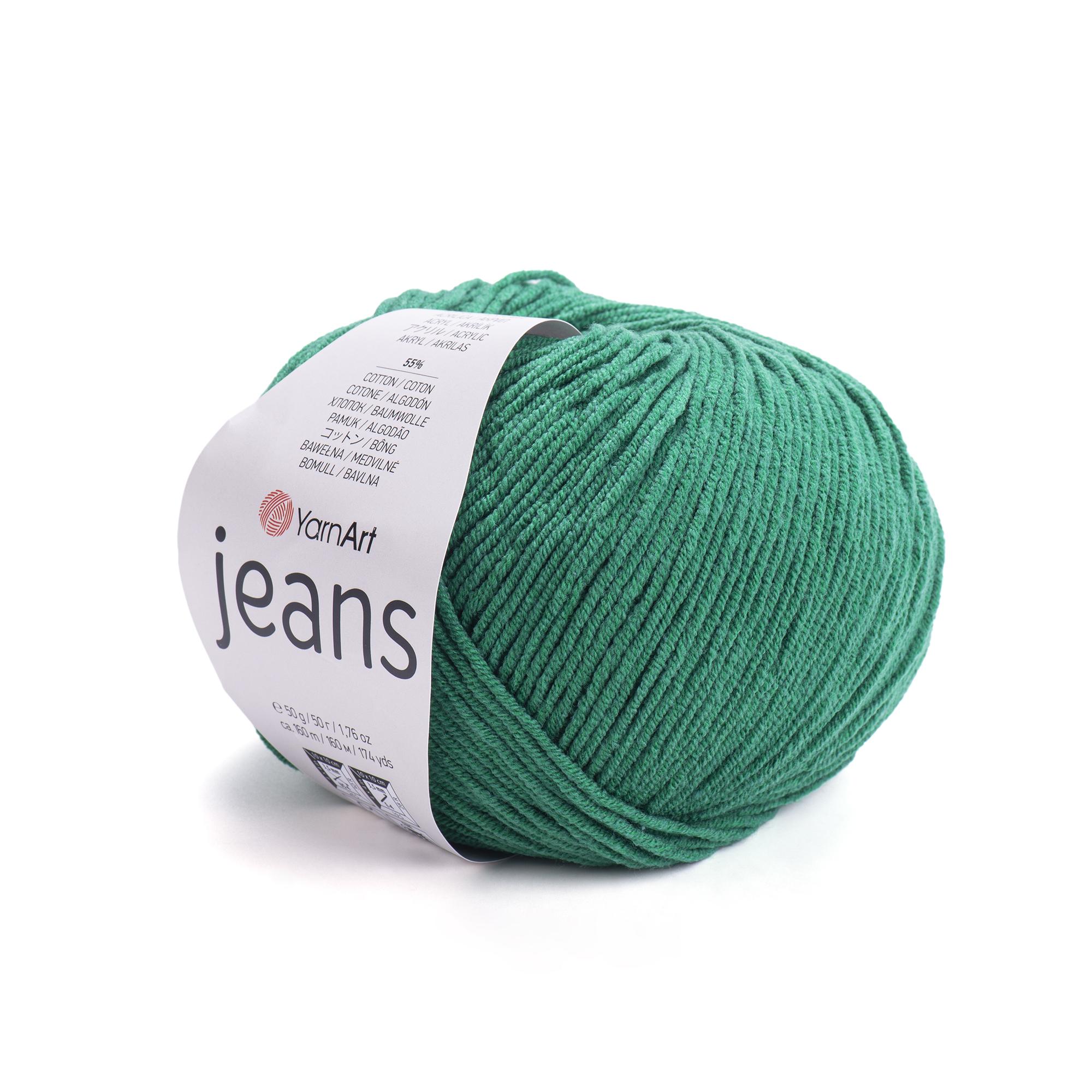 Yarn Art - JEANS - 55% Cotton 45% Acrylic, 160m Knitting and Crochet Yarn