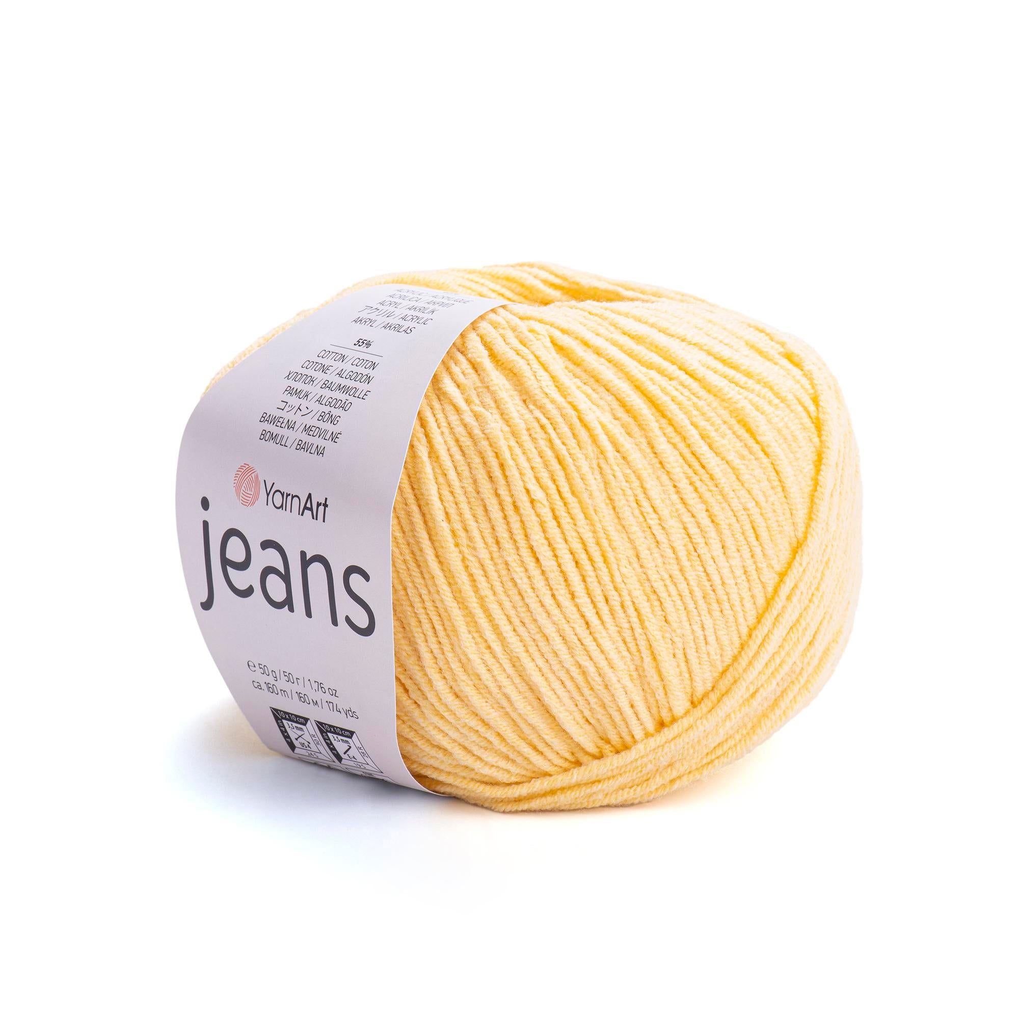 Yarn Art - JEANS - 55% Cotton 45% Acrylic, 160m Knitting and Crochet Yarn