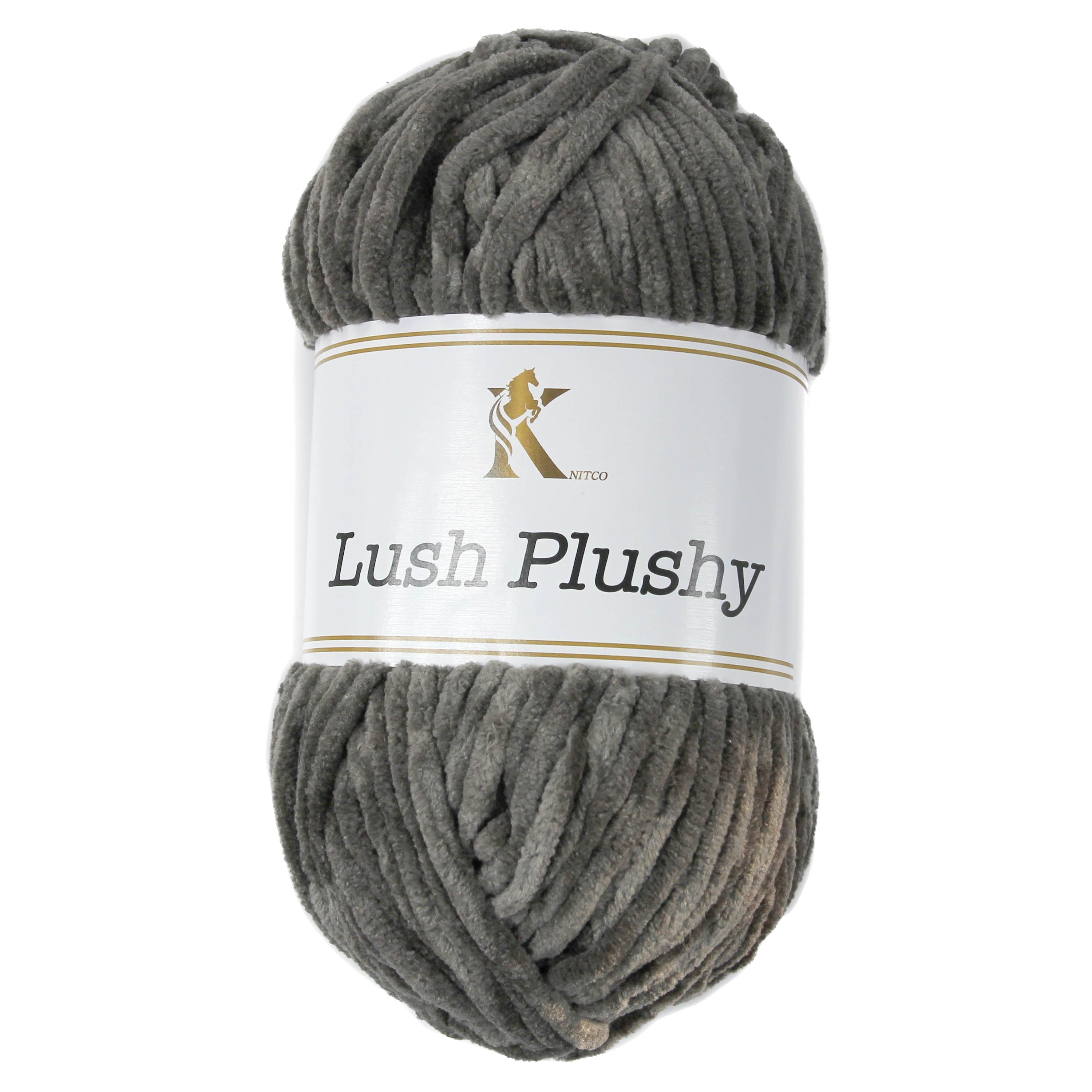 Knit co Lush Plushy / Chenille Chunky - 100g: 100% Polyester