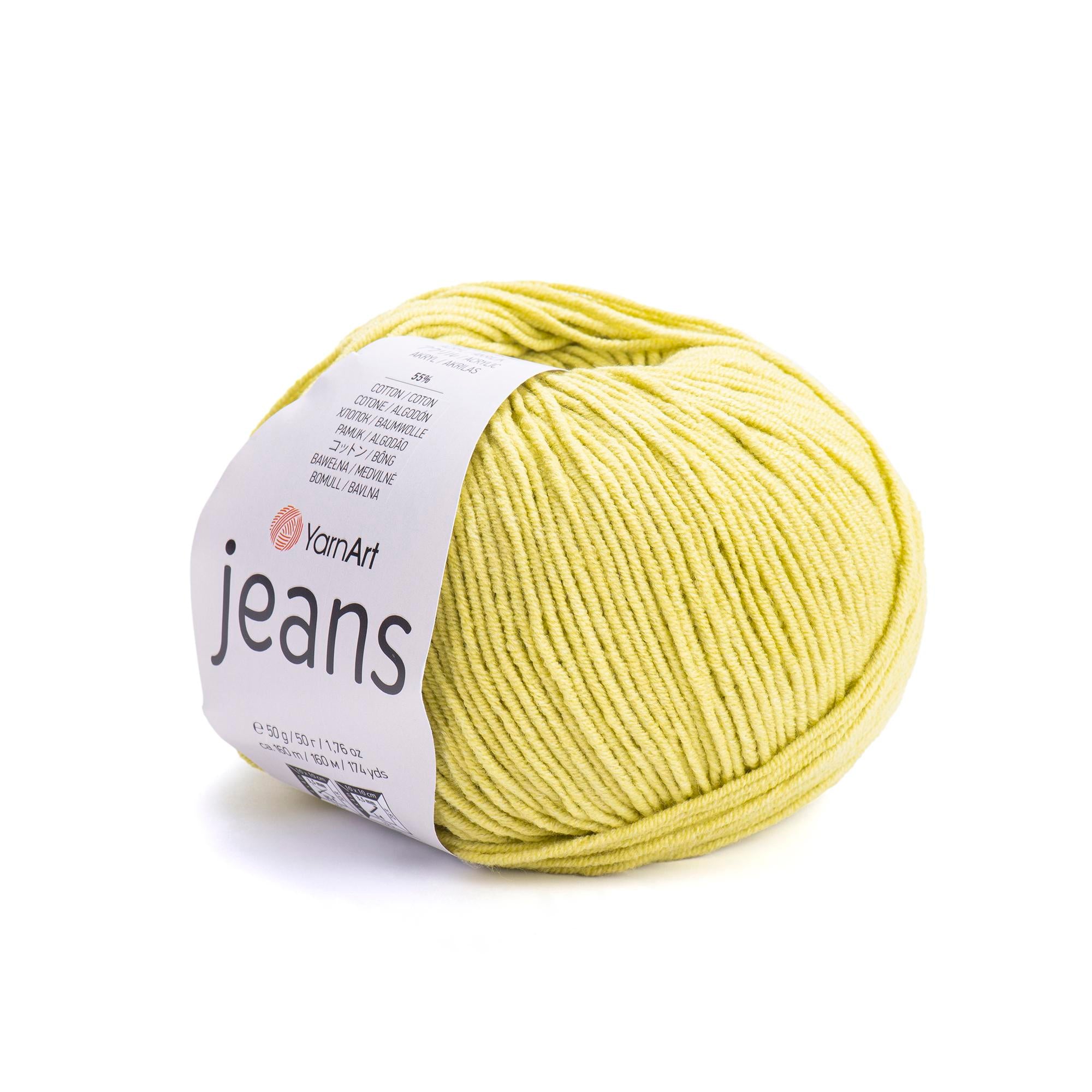 Yarn Art - JEANS - 55% Cotton 45% Acrylic, 160m Knitting and Crochet Yarn
