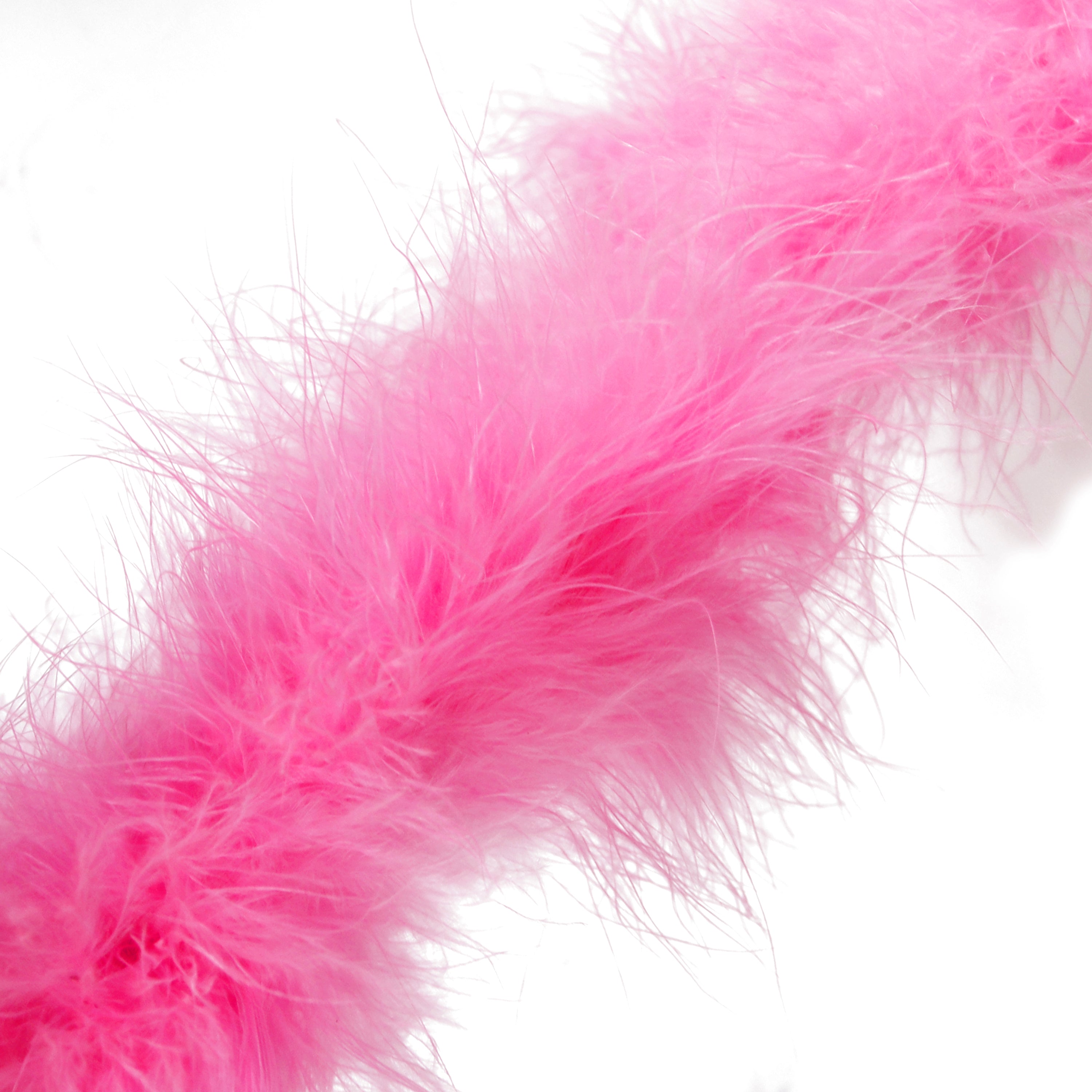 Marabou Swansdown Feather Trim - Bright Pink
